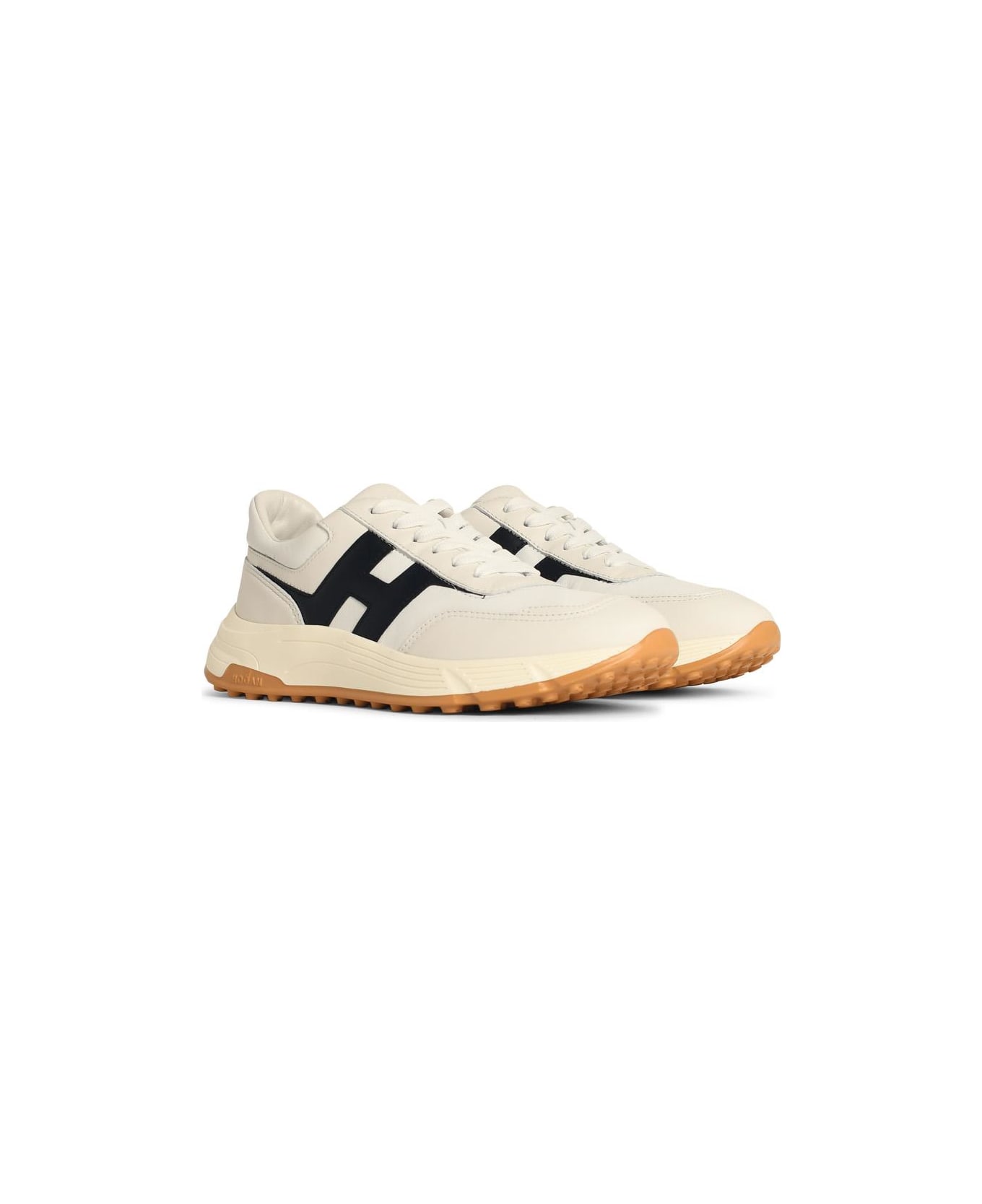 Hogan 'hyperlight' White Leather Sneakers - White