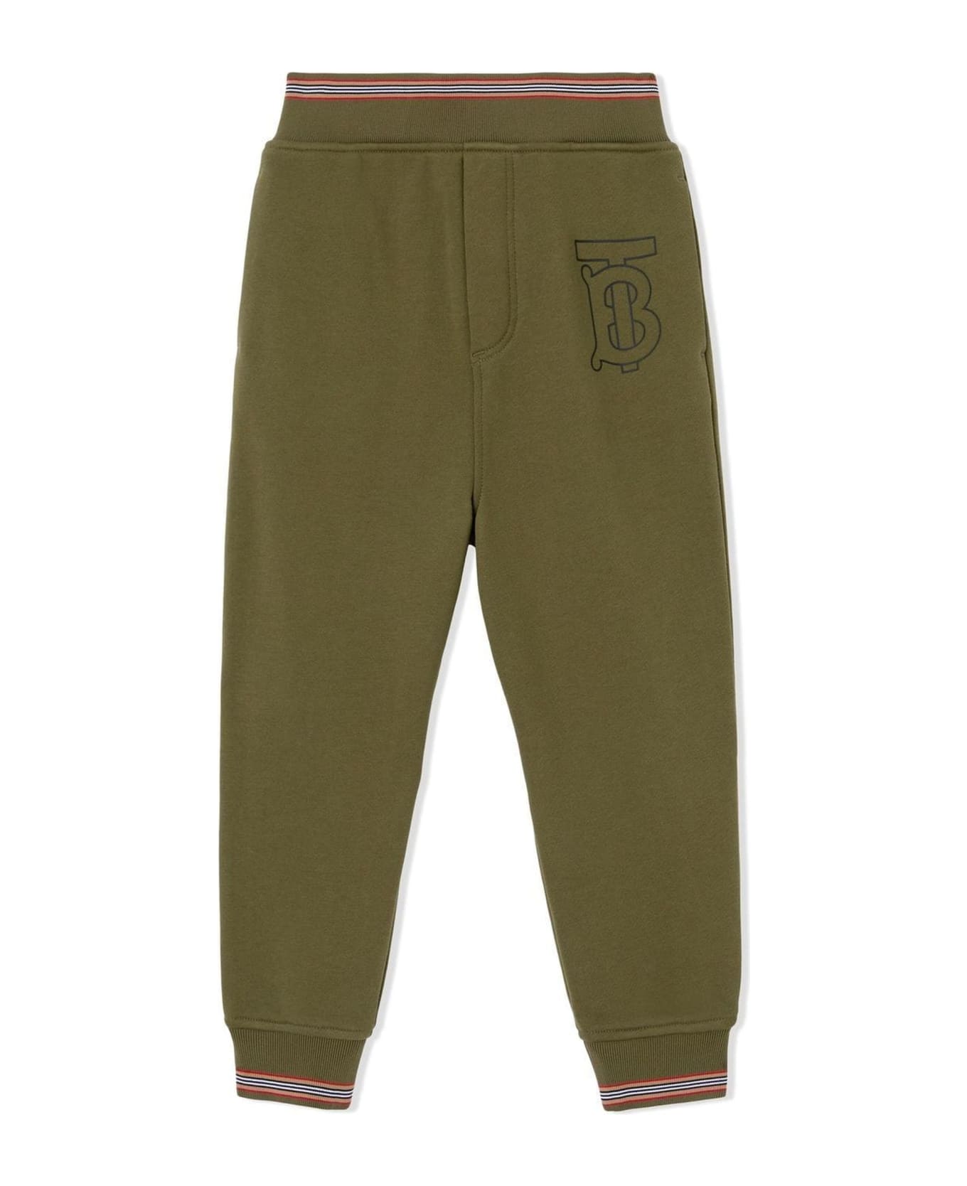 Burberry Kids Trousers Green - Green ボトムス