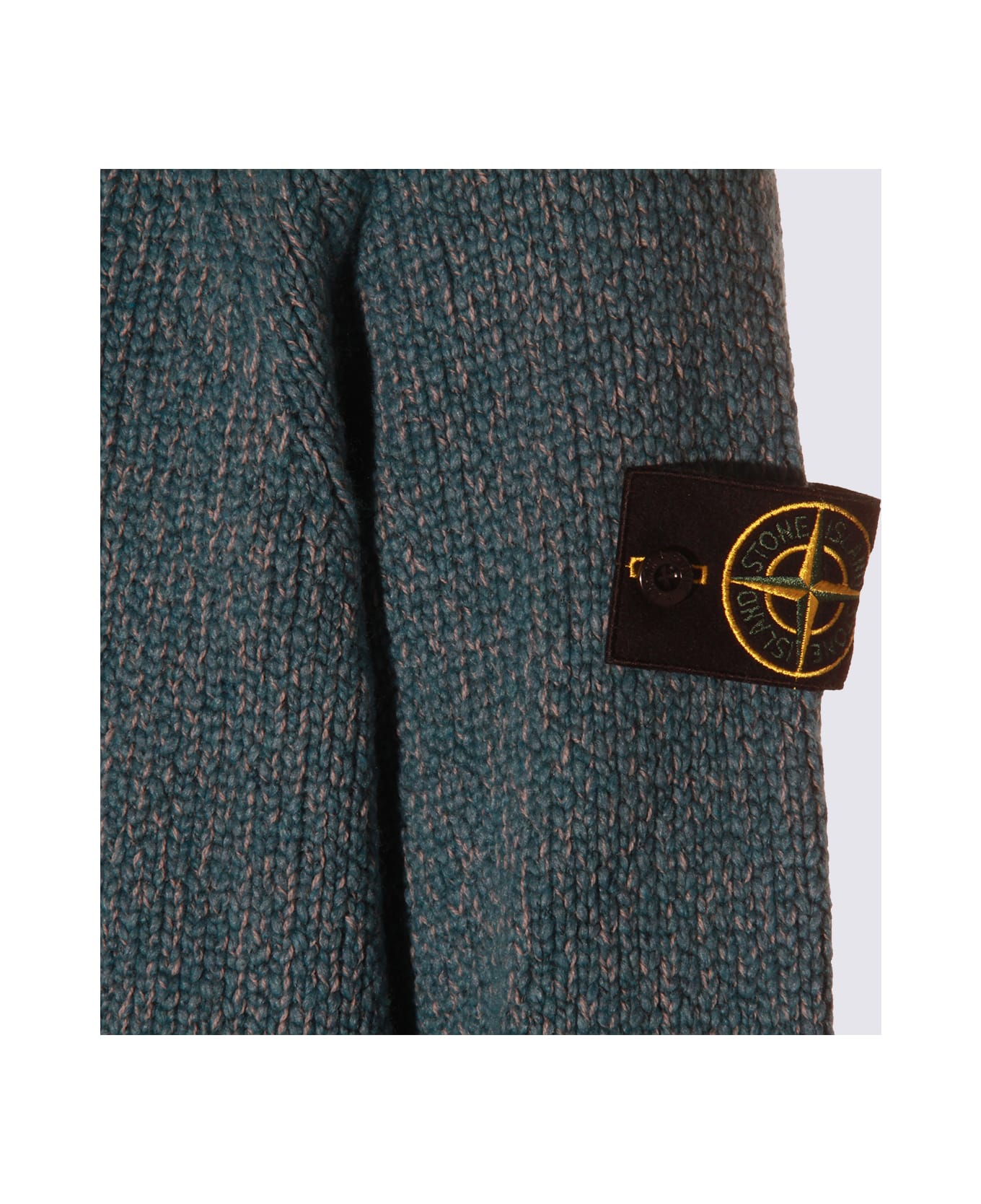 Stone Island Light Blue Wool Knitwear - Blue