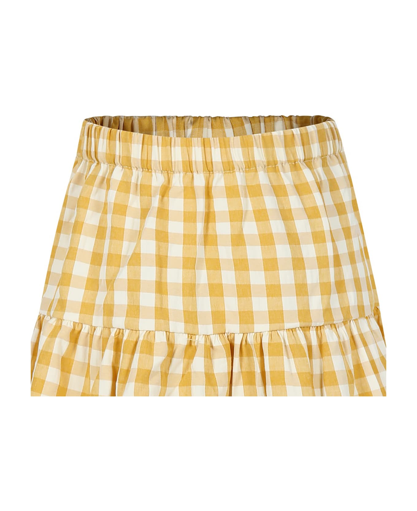 Molo Casual Yellow Skirt For Girl - Yellow ボトムス