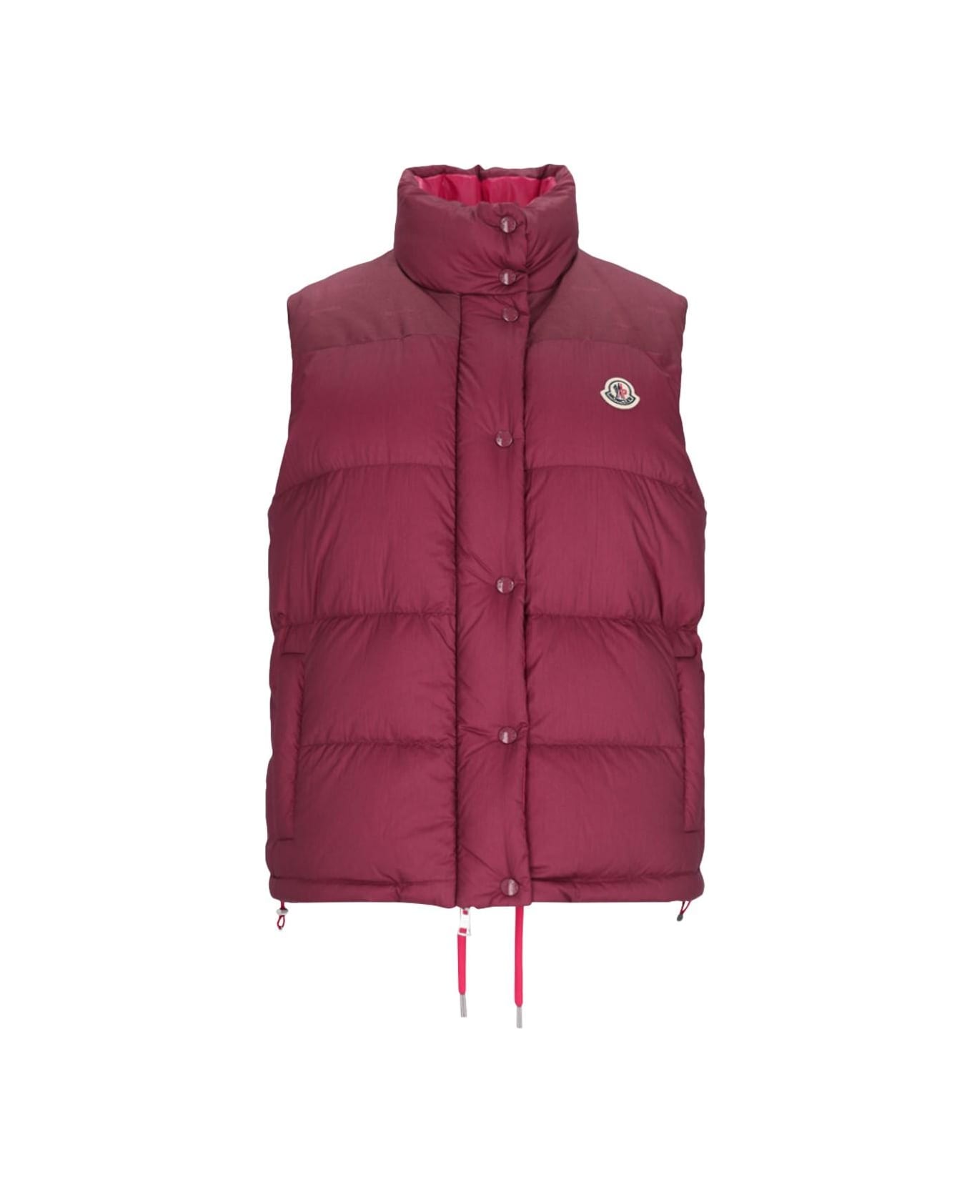 Moncler 'verone 1' Reversible Crop Down Jacket - RED