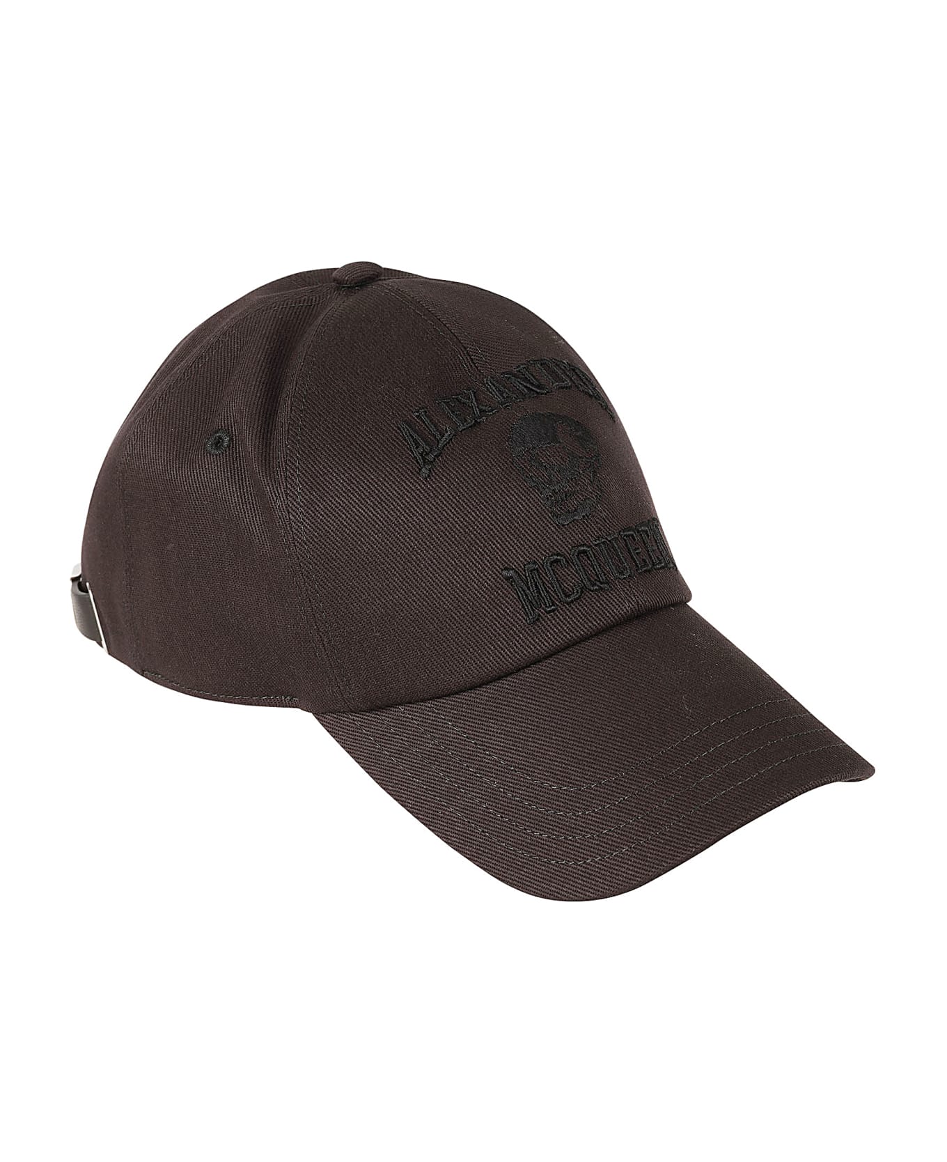 Alexander McQueen Varsity Skull Logo Hat - Black