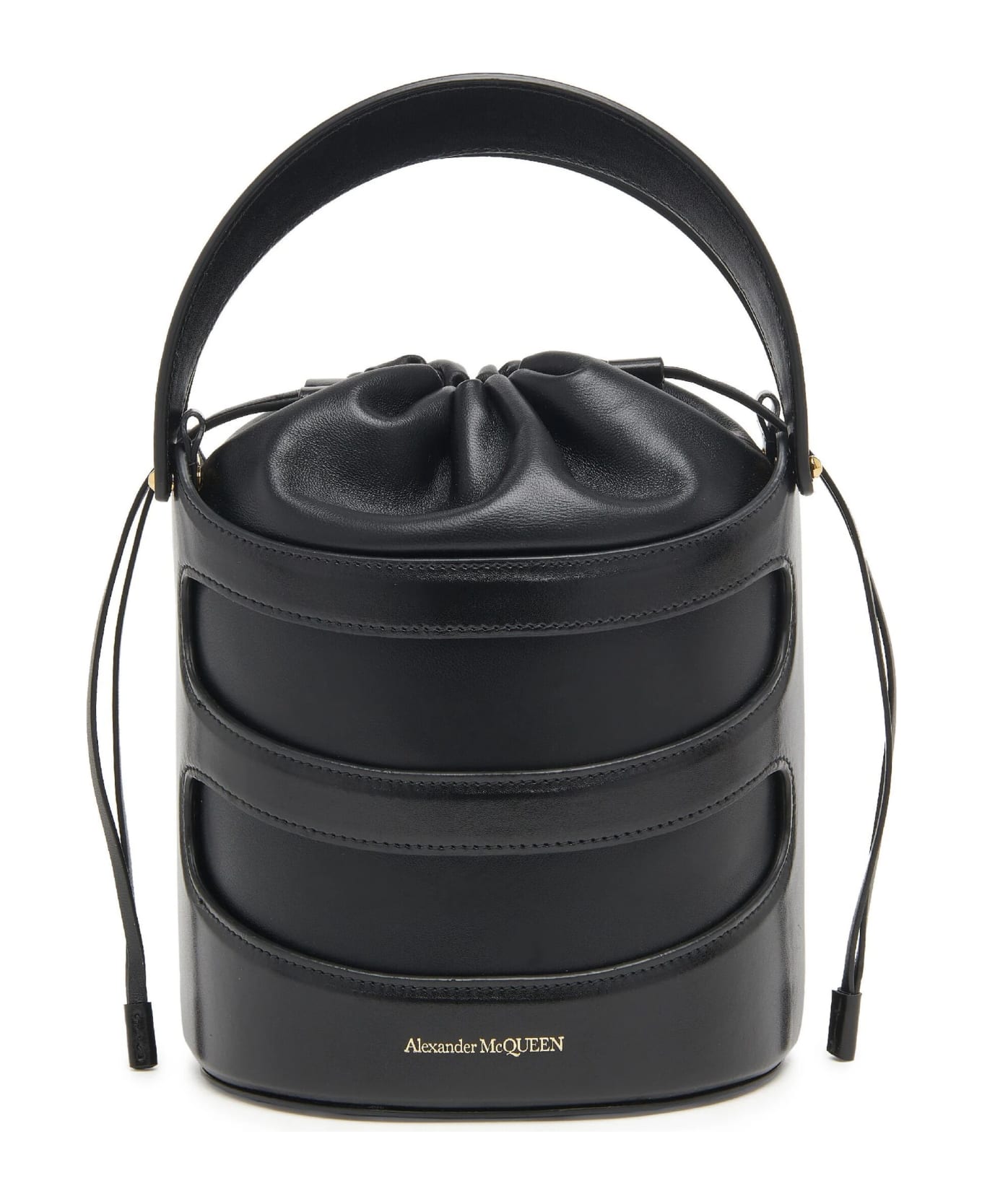 Alexander McQueen The Rise Bucket Bag In Black - Black