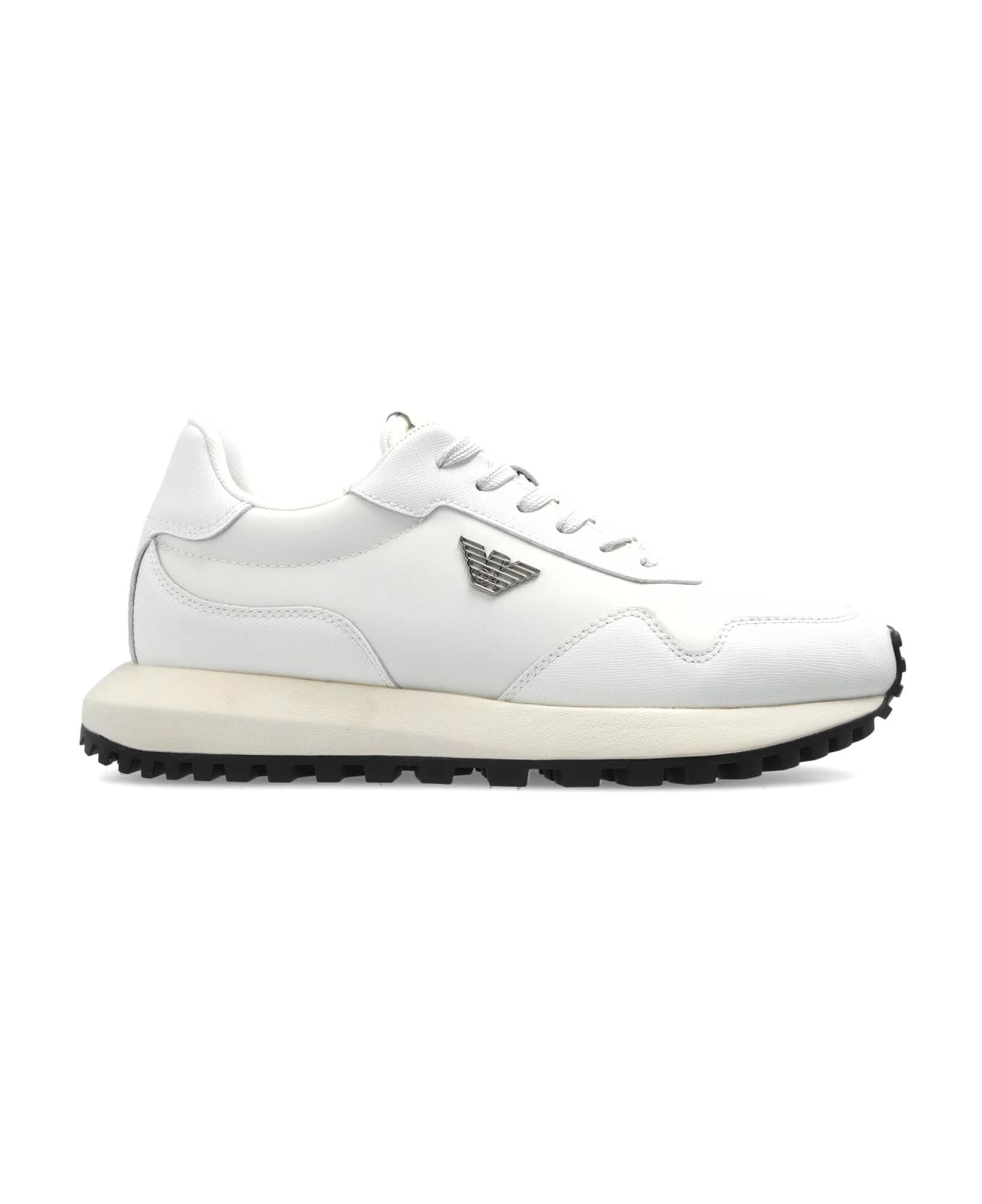 Emporio Armani Sneakers With Logo - White