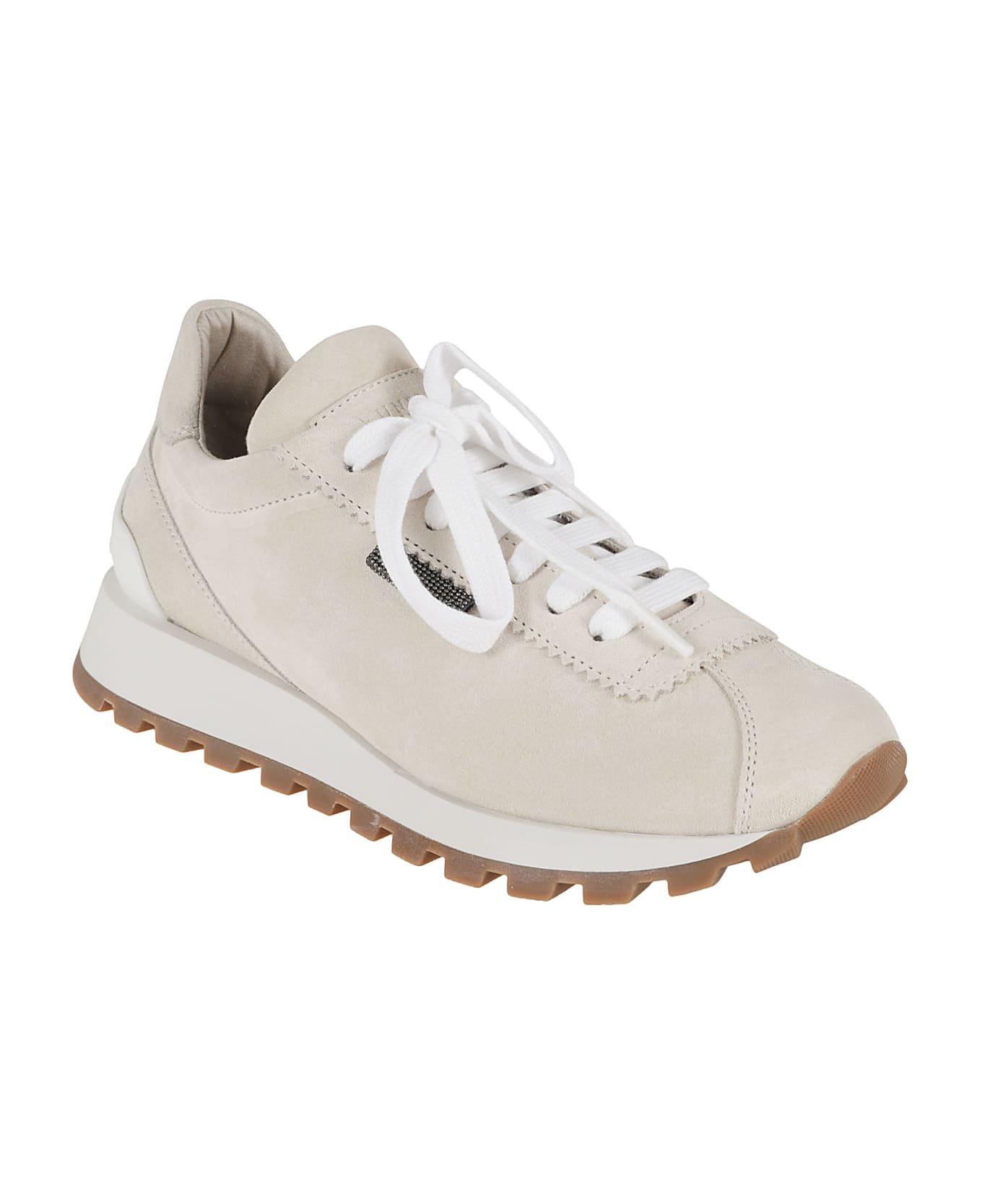 Brunello Cucinelli Laced Sneakers - Ivory