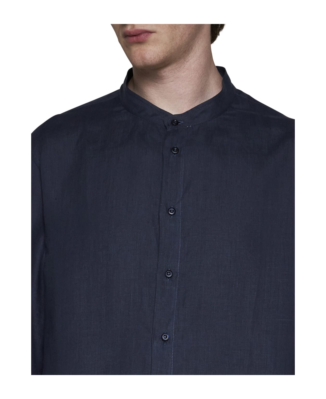 Brunello Cucinelli Linen Shirt - Blu