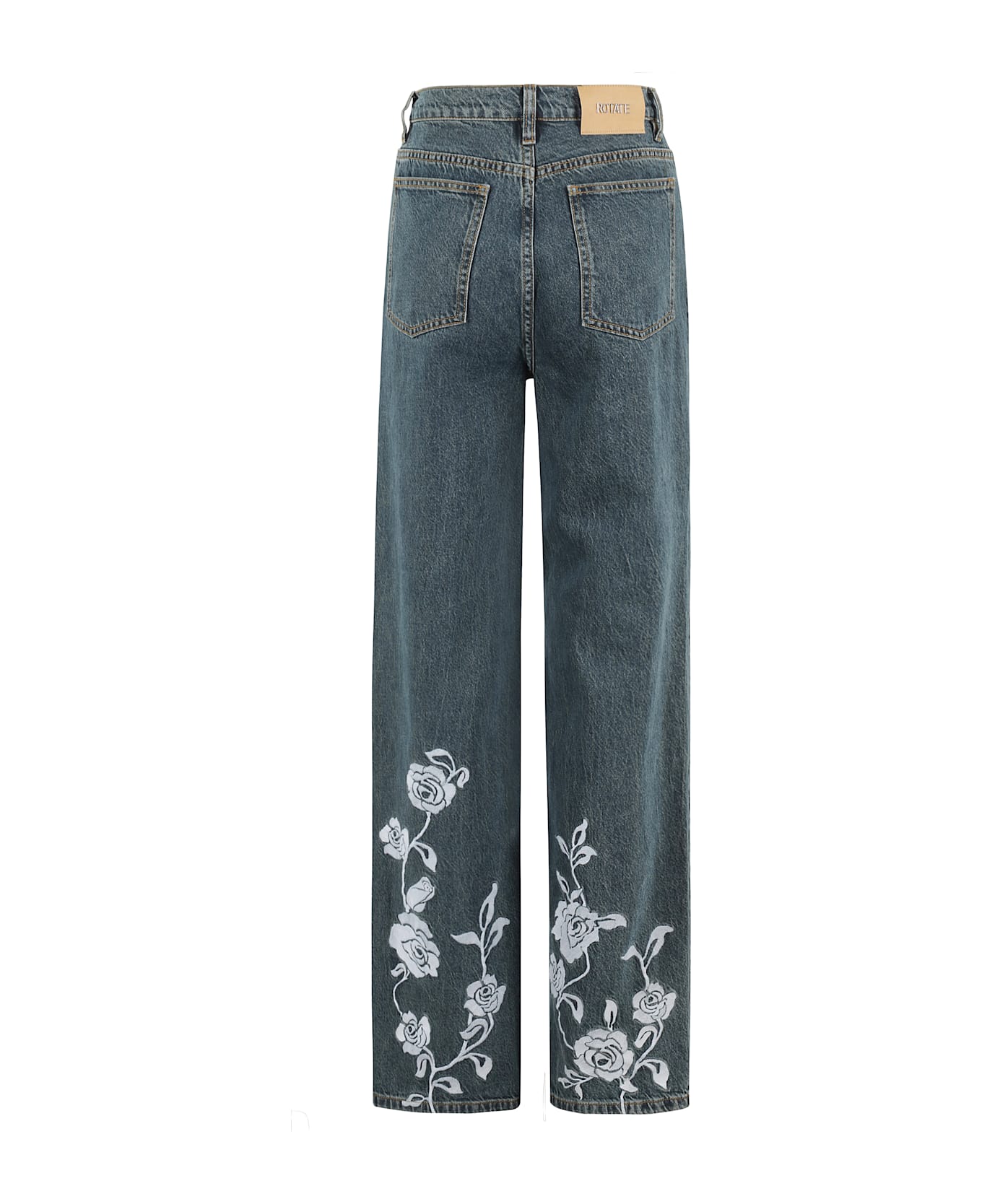 Rotate by Birger Christensen Straight Legged Jeans - Steel Blue Denim