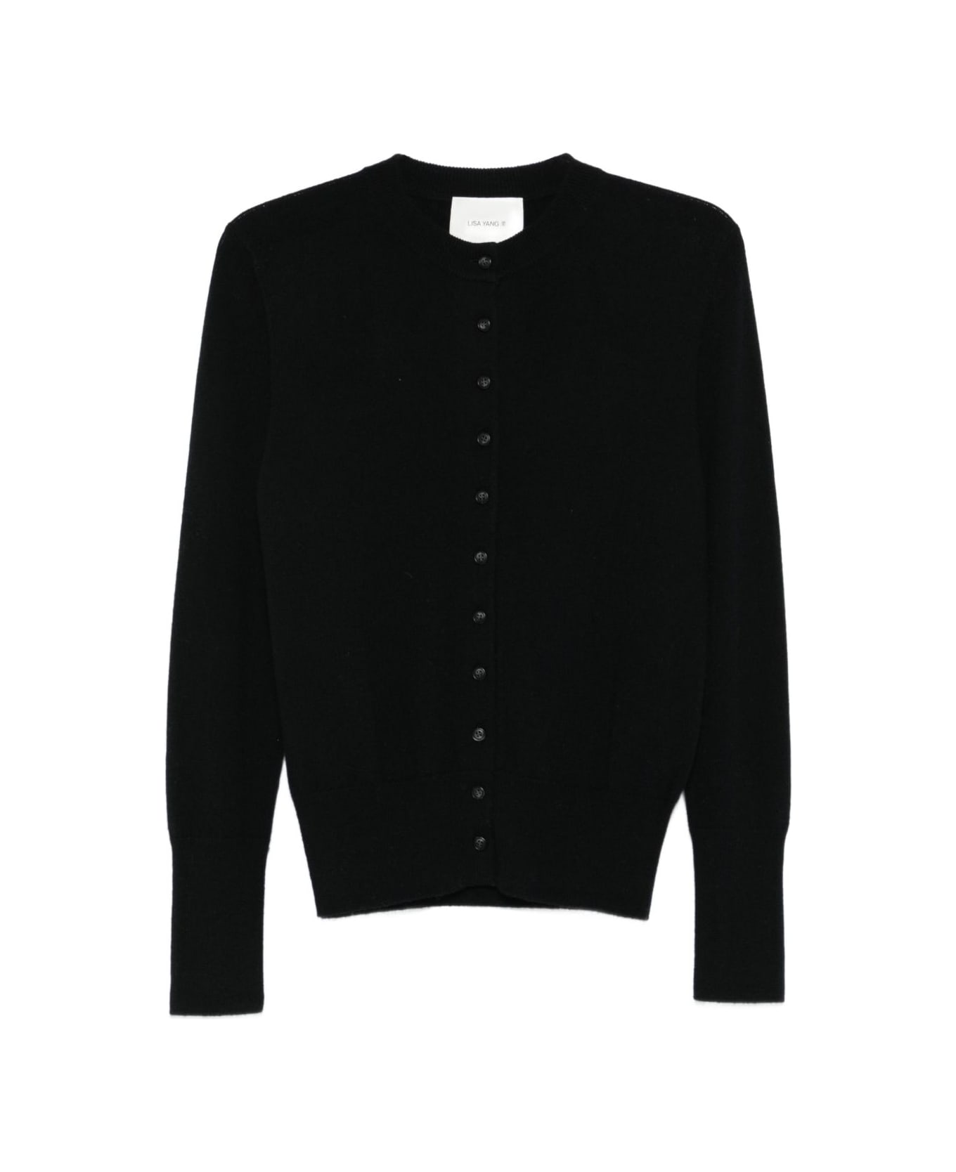 Lisa Yang Wool Cardigan Sweater - Black