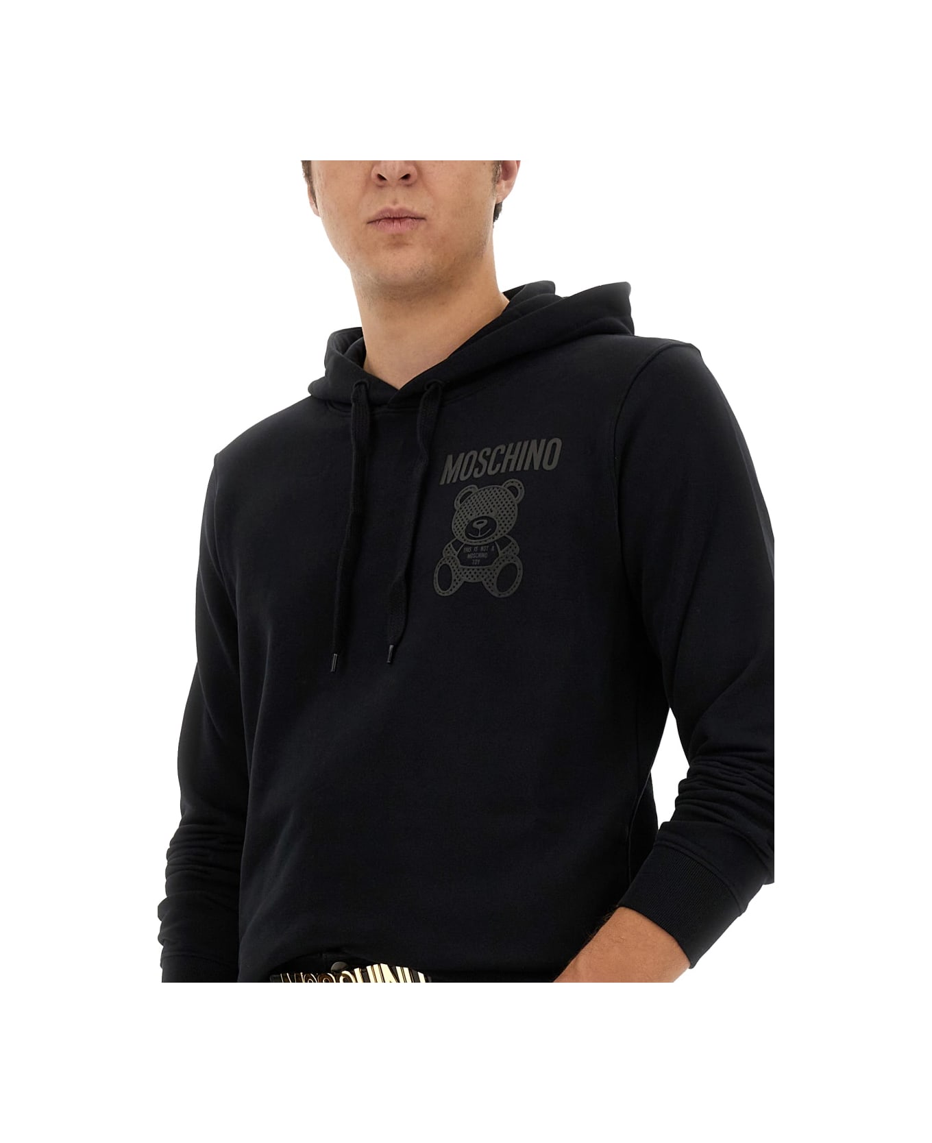 Moschino Sweatshirt With Logo - BLACK
