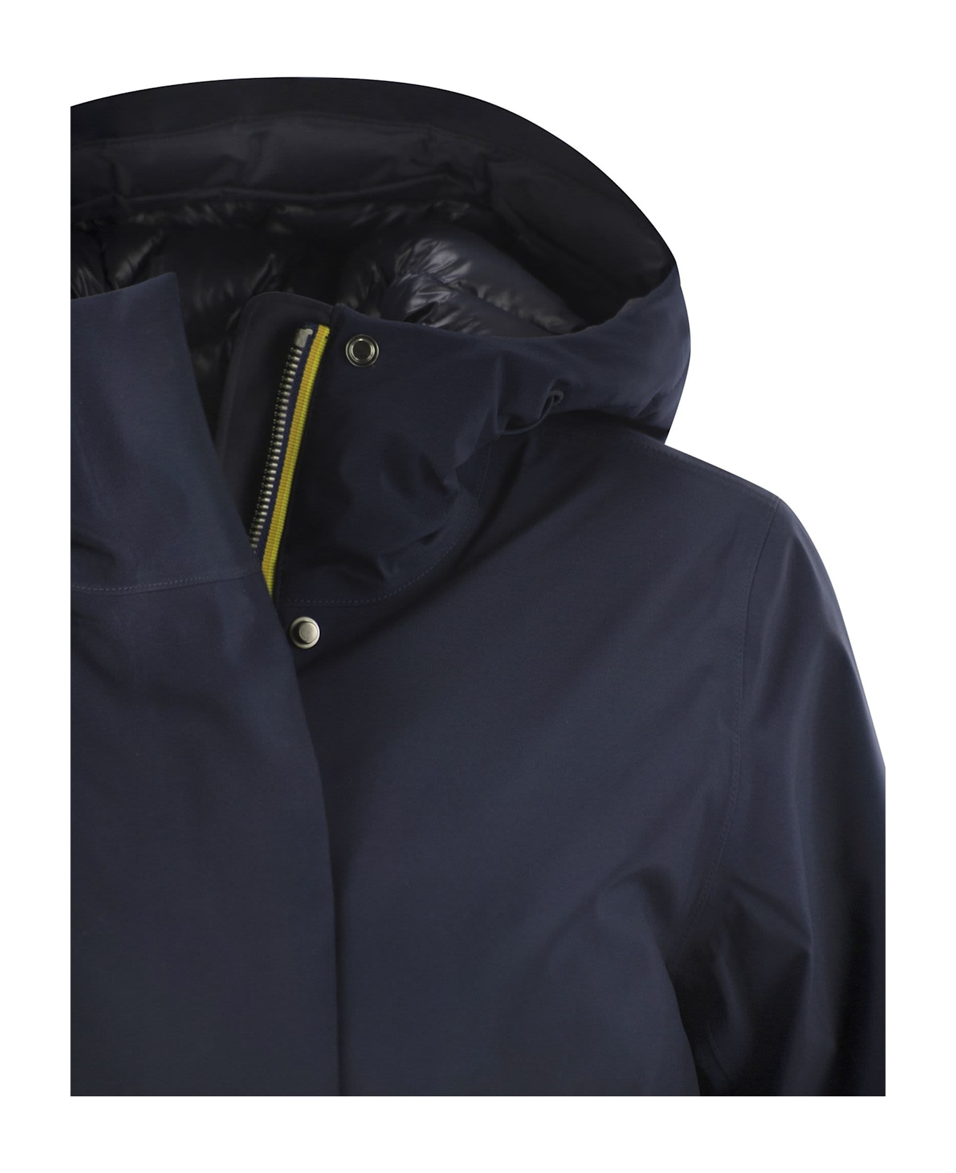 K-Way Dorel Bonded Padded - Hooded Jacket - Blue