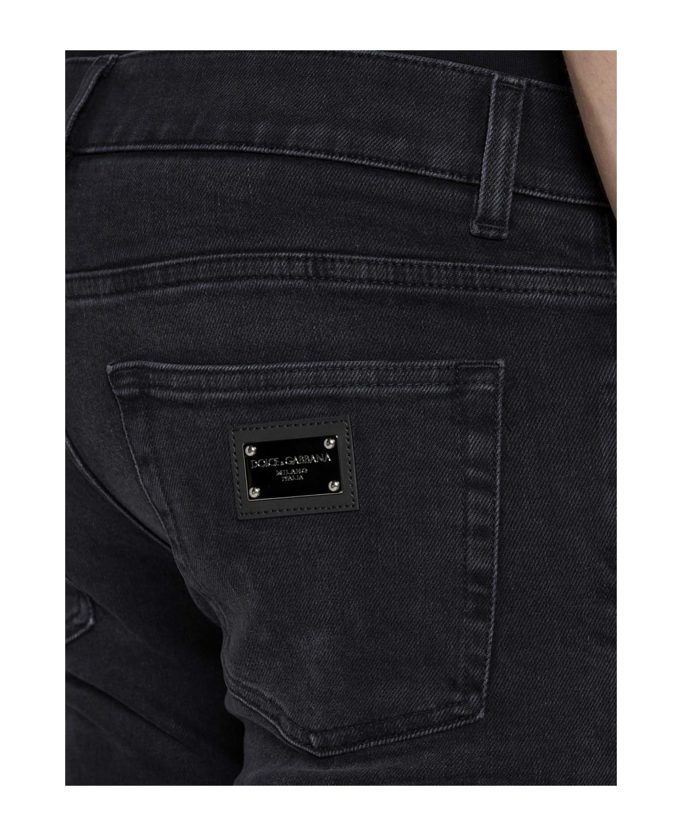 Dolce & Gabbana Slim Denim Jeans - Black デニム