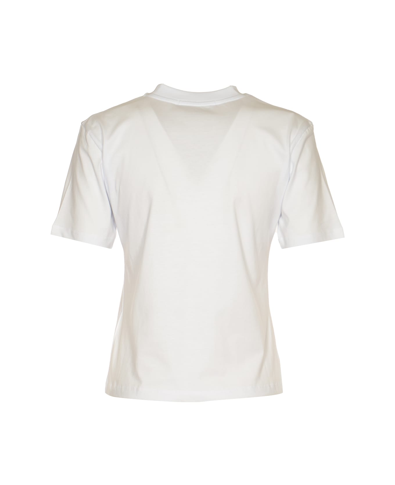 MSGM Embellished T-shirt - Optic White