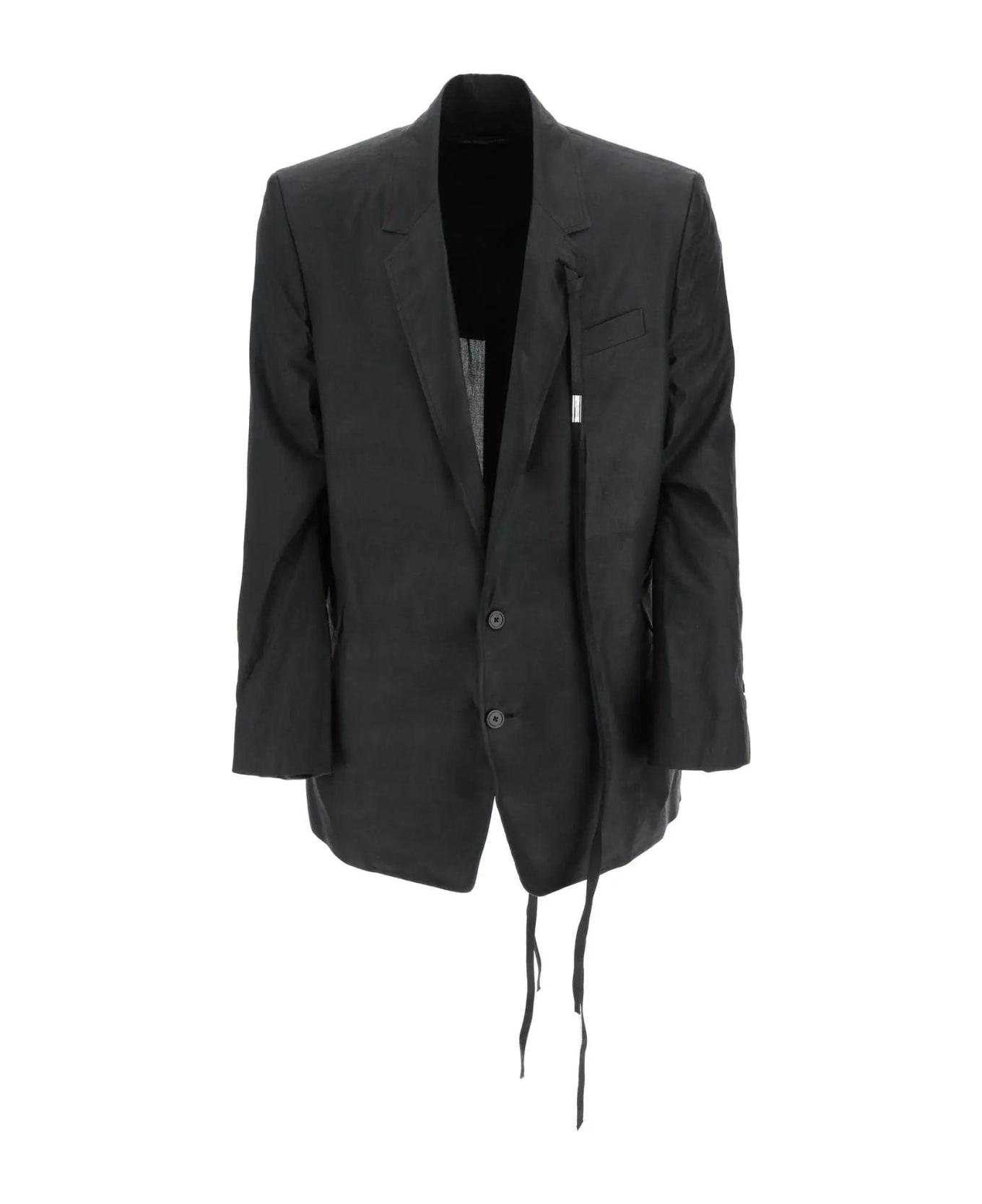 Ann Demeulemeester Den Slouchy Jacket In Waxed Cotton