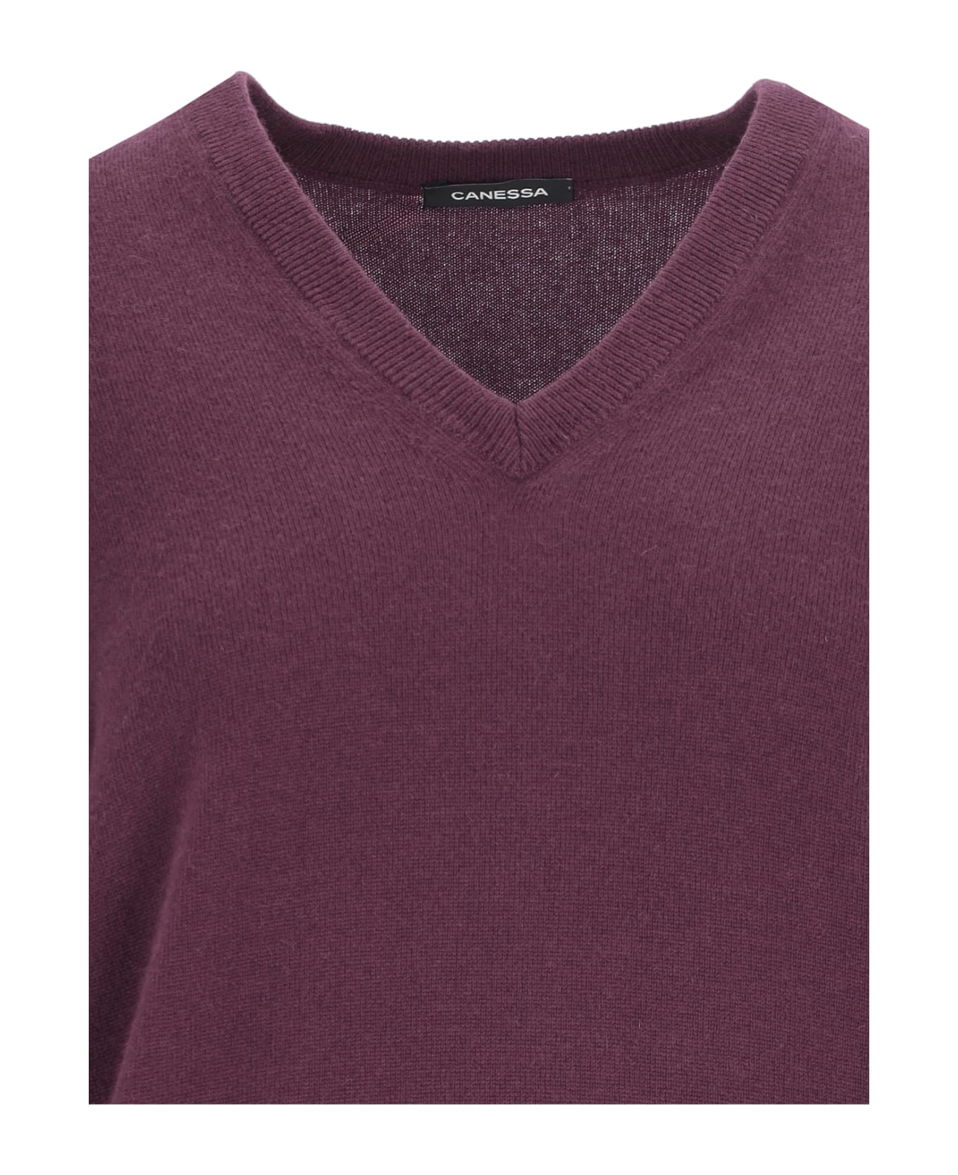 Canessa V-neck Sweater - Purple