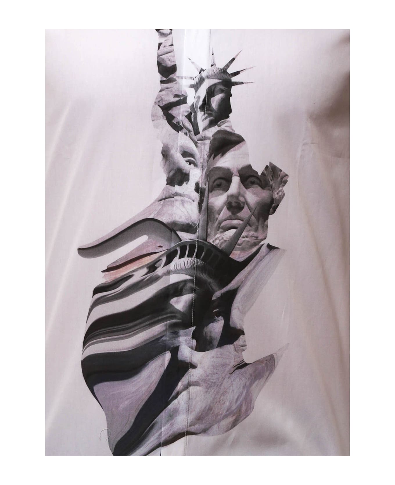Neil Barrett State Of Liberty Cotton Shirt - White