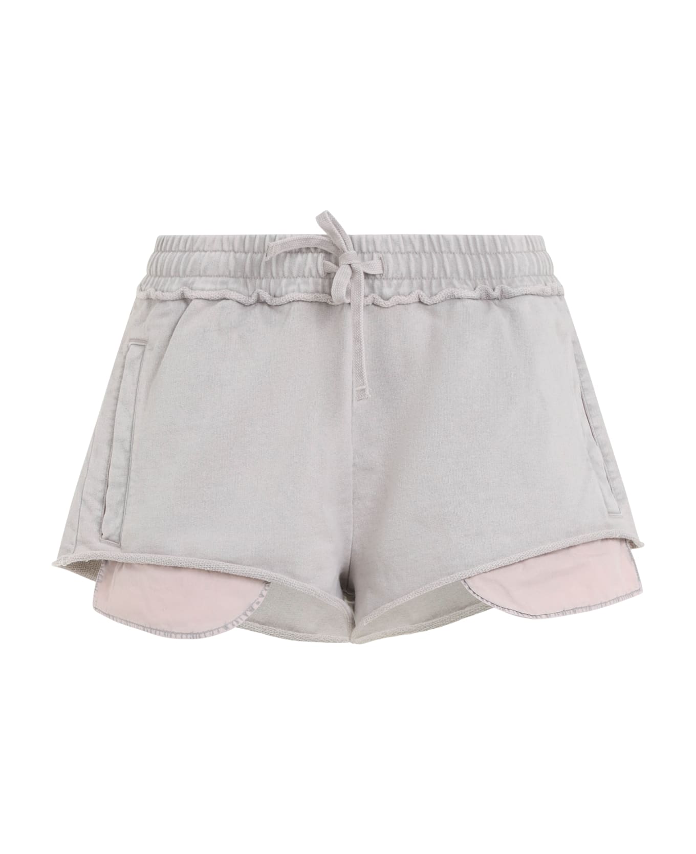 Acne Studios Cotton Shorts - Dmn Mauve Grey