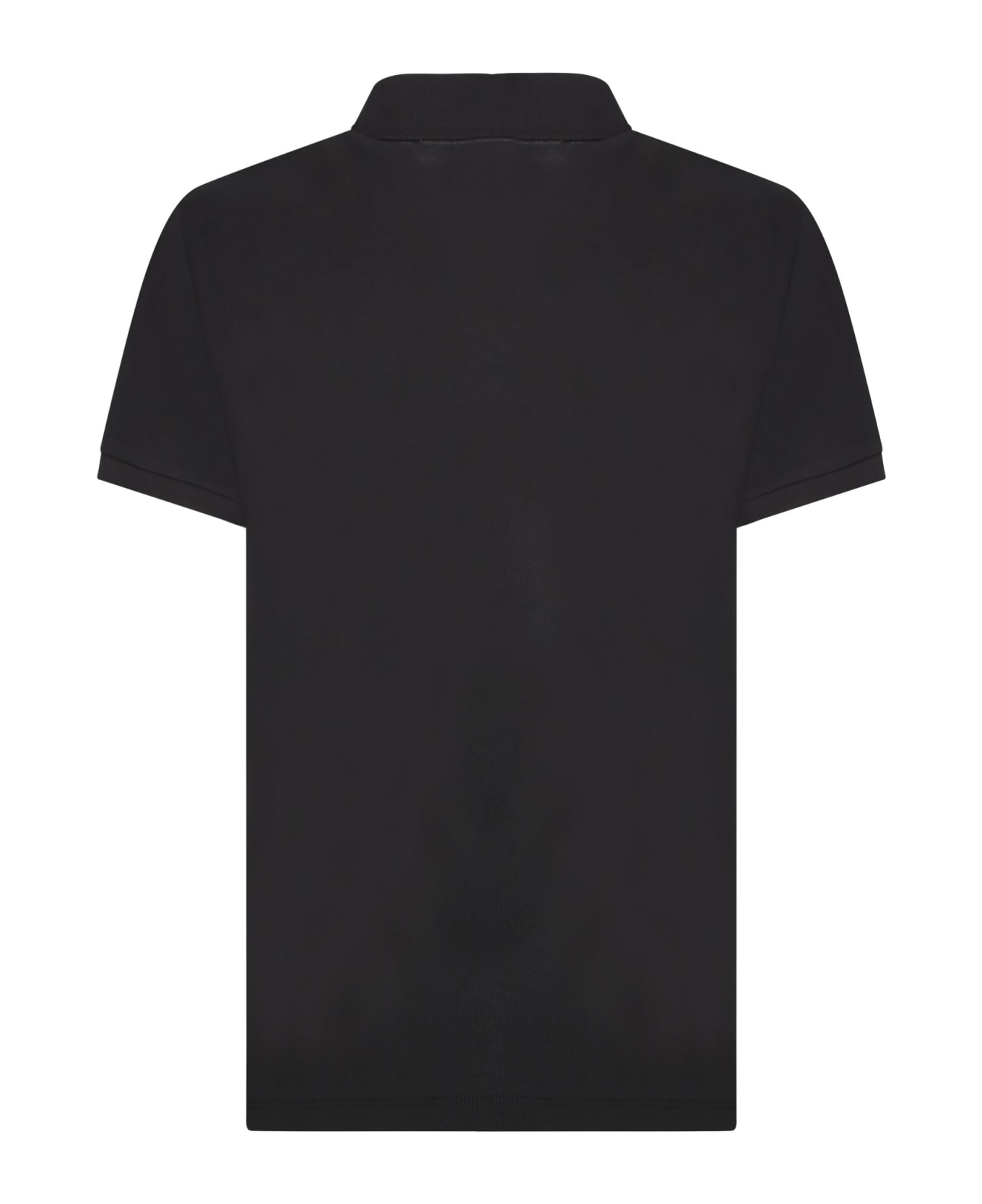 Moncler Black Logoed Polo Shirt - Black