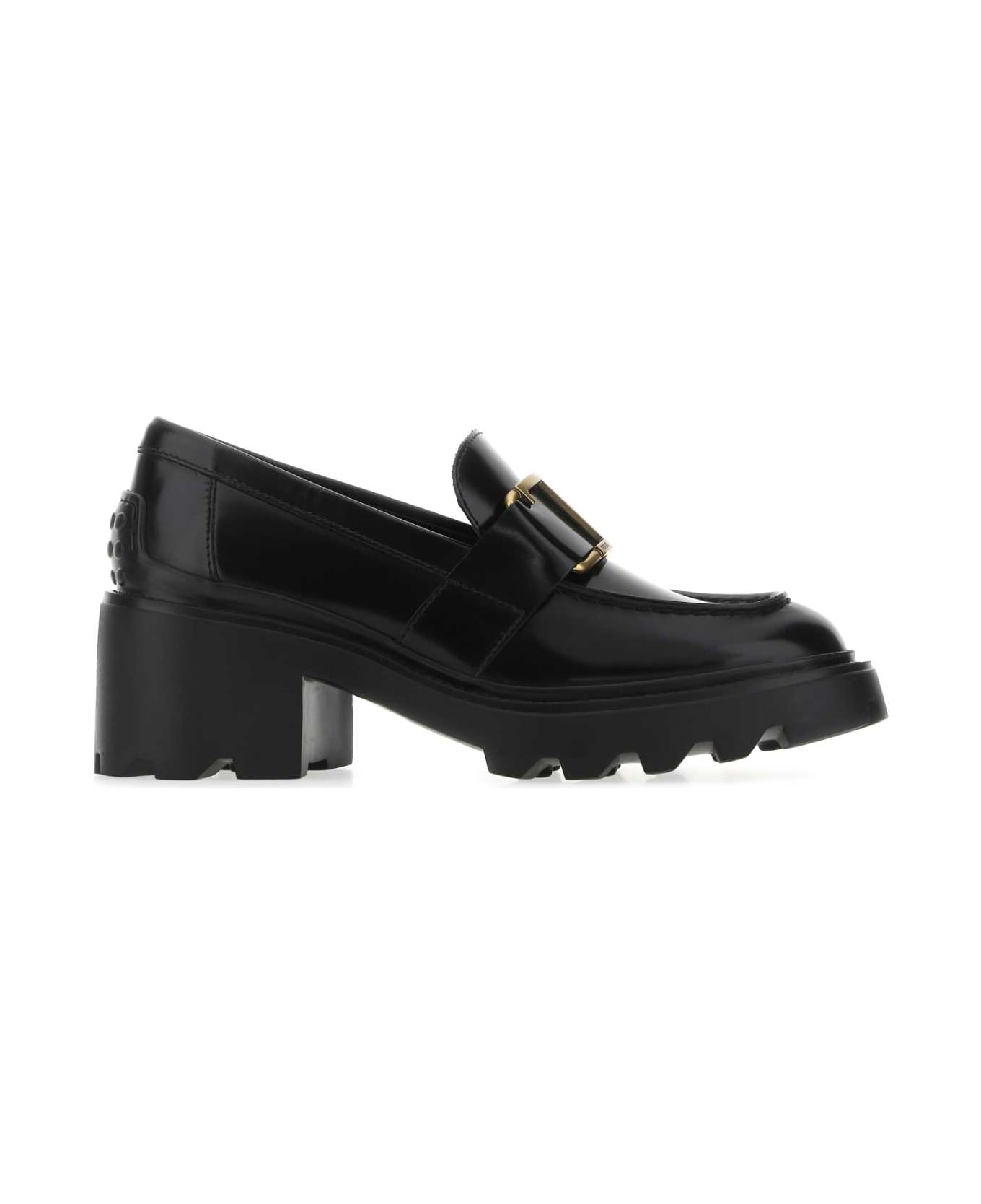 Tod's Black Leather Loafers - B999