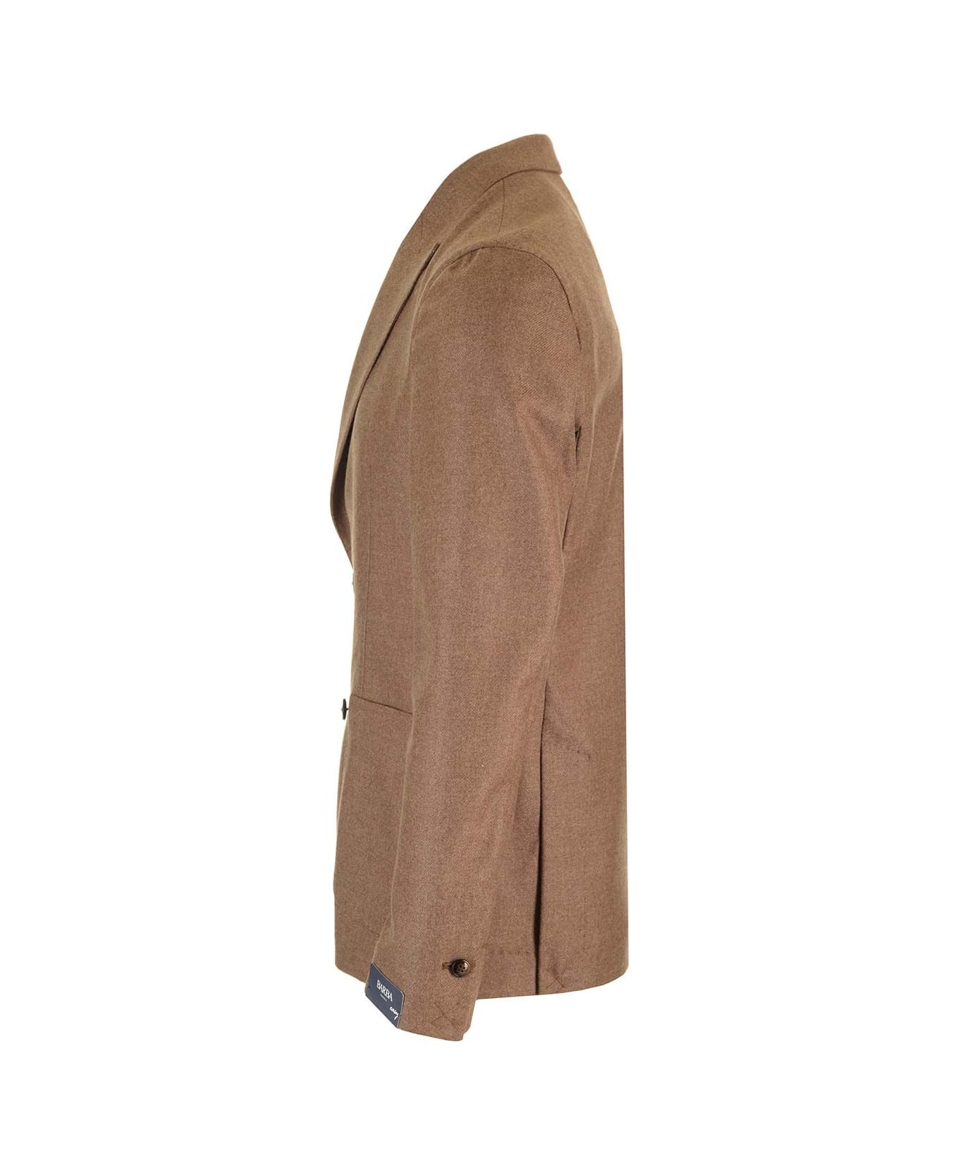 Barba Napoli Easy Double Breasted Jacket - Brown