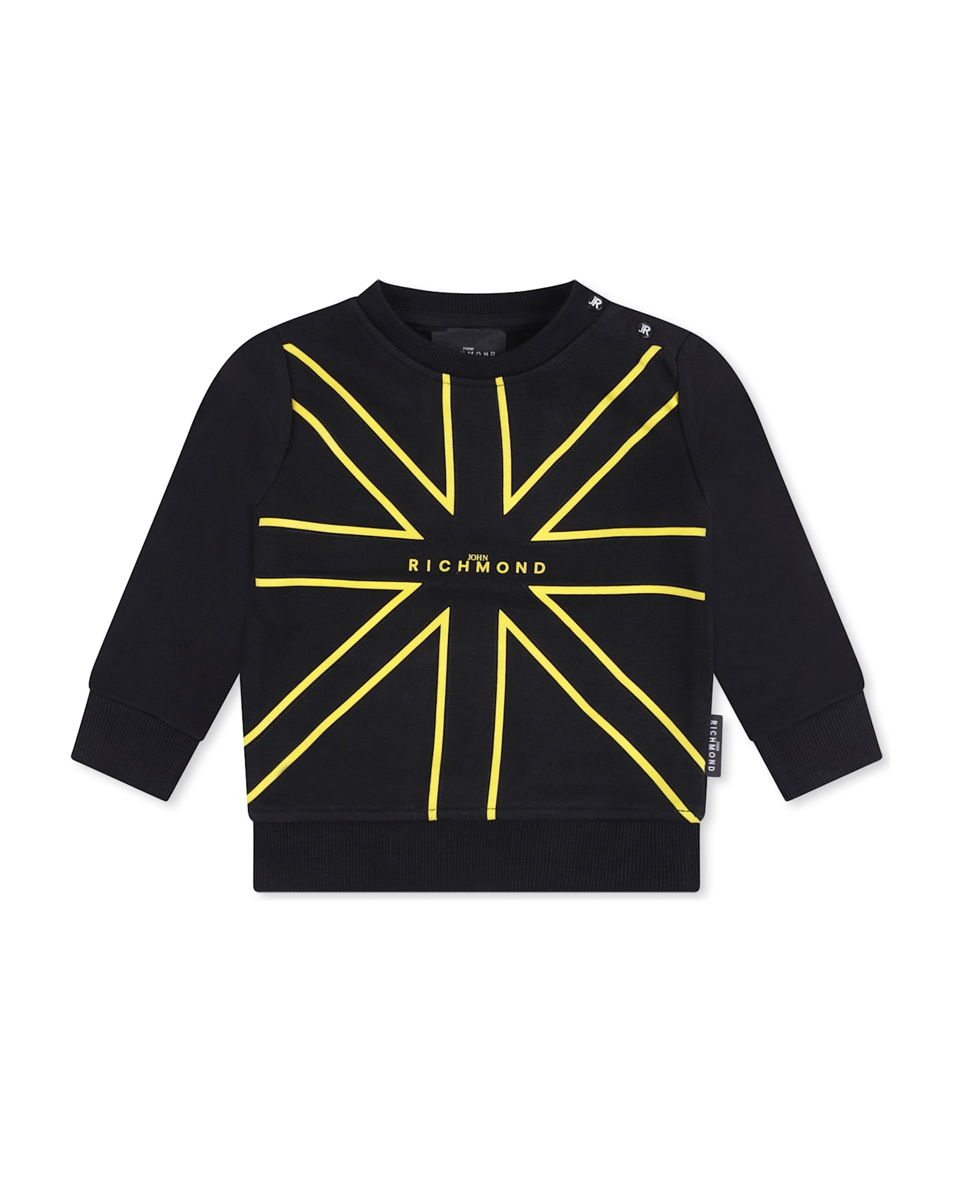 Richmond Black Sweatshirt For Baby Boy With Logo - Black