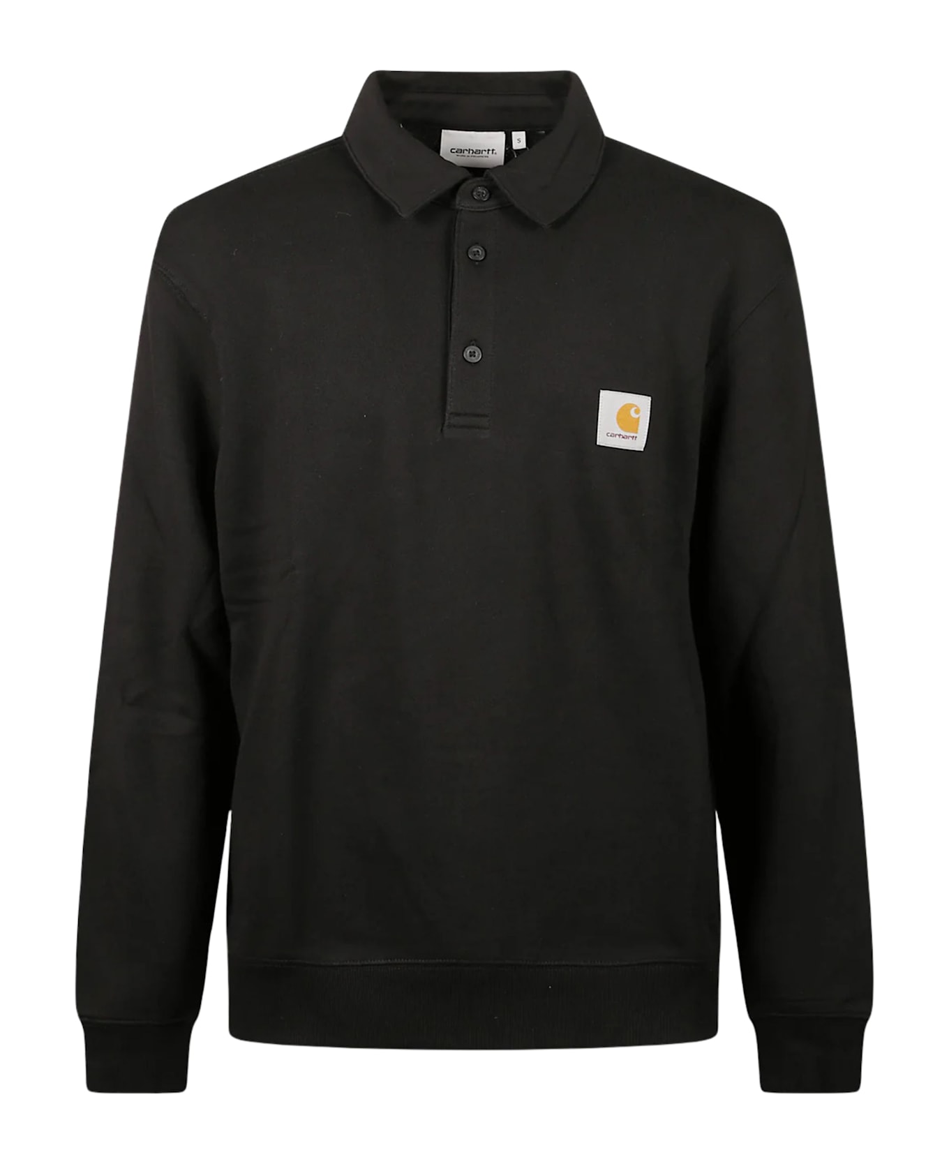 Carhartt Polo Sweatshirt - Xx Black