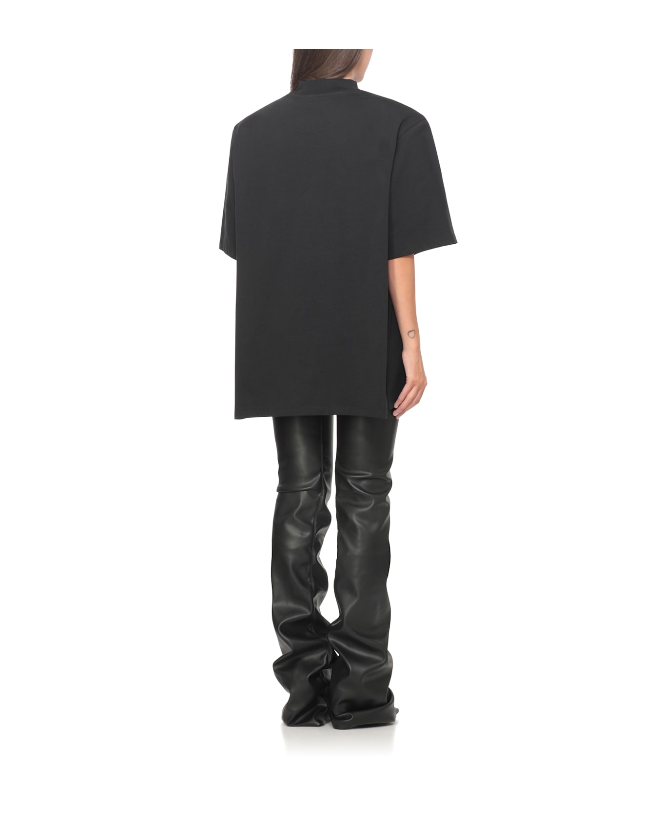 The Attico Cotton T-shirt - Black Tシャツ