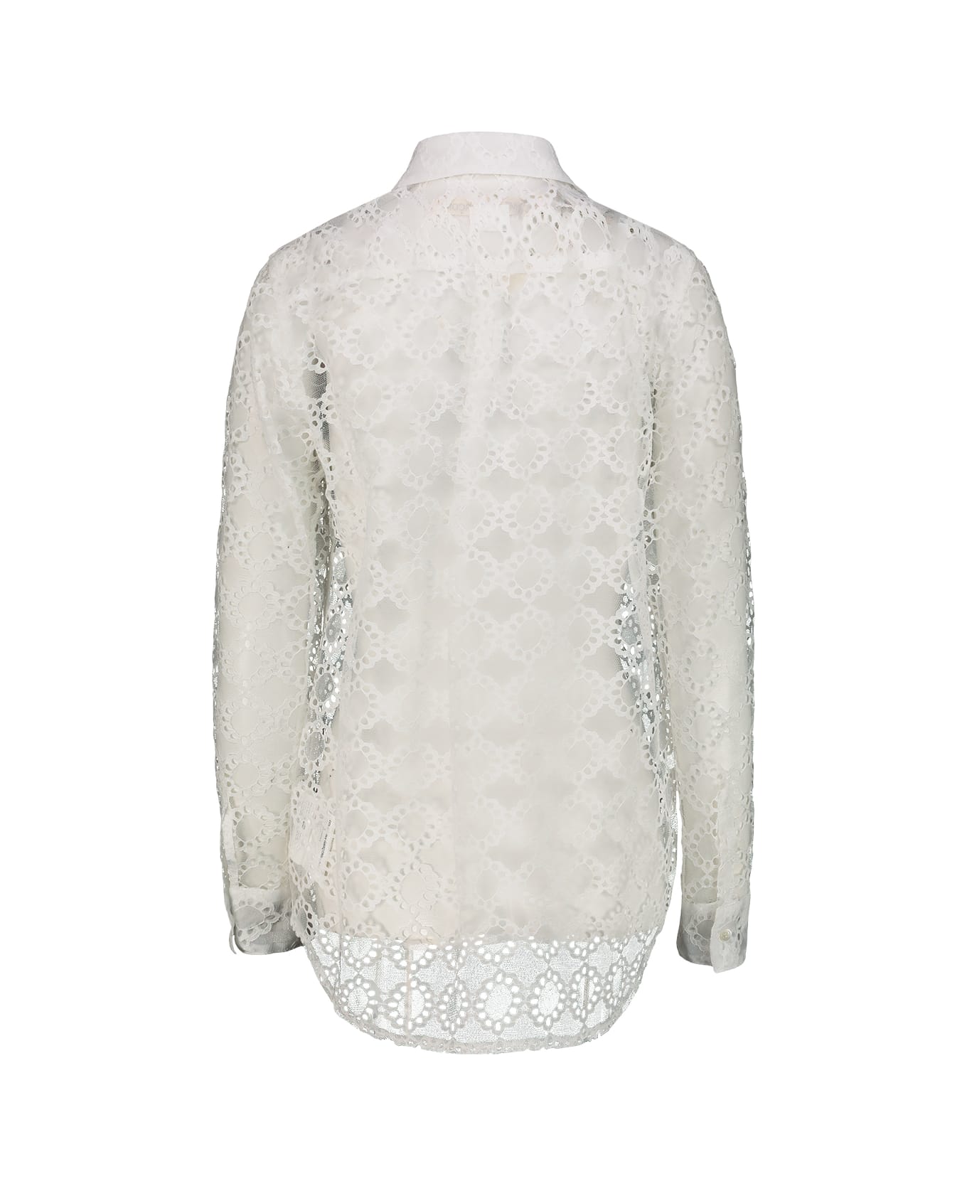 Comme des Garçons White Lace Shirt - White