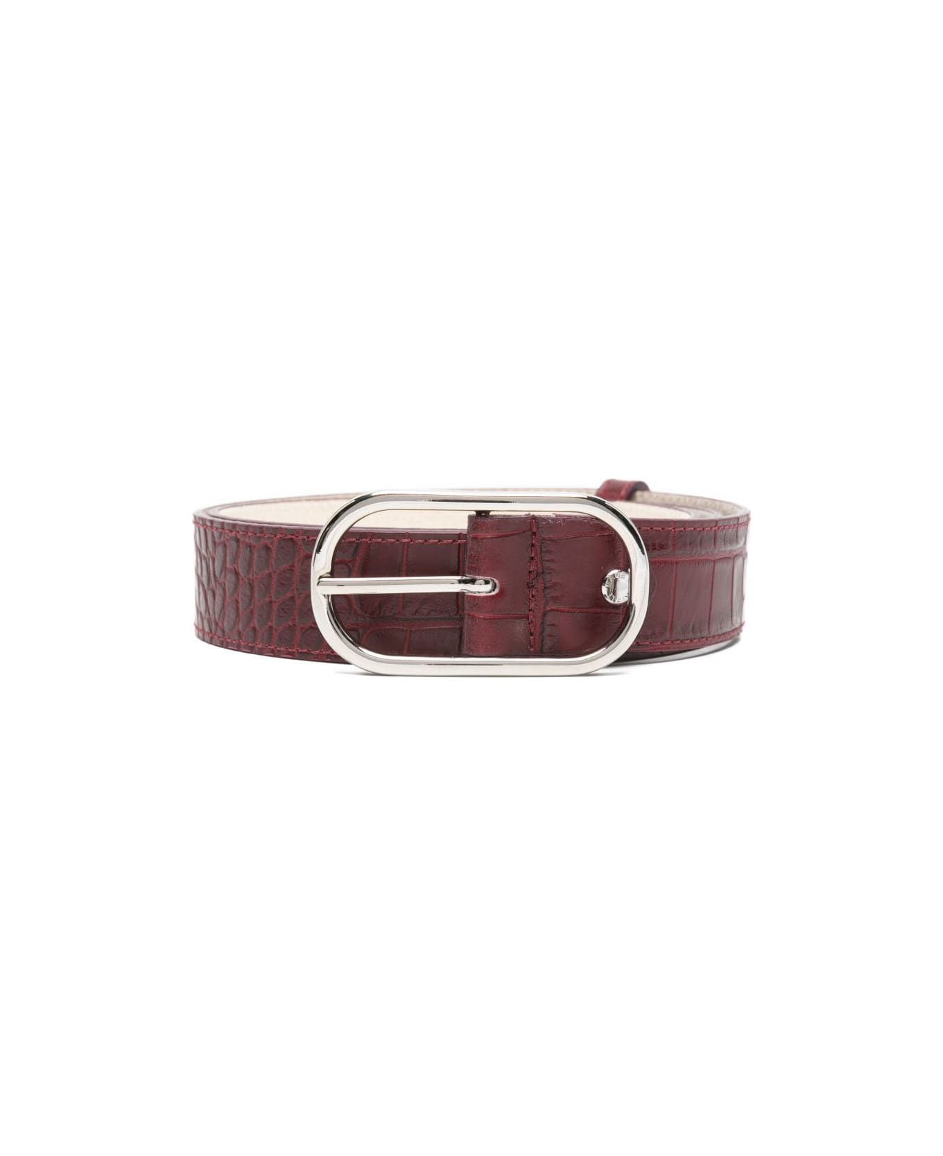 Herskind Hannah Leather Belt - Bordeaux