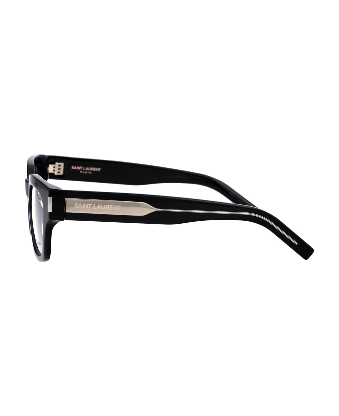 Saint Laurent Eyewear Sl 661 Glasses - 001 BLACK CRYSTAL TRANSPARENT アイウェア