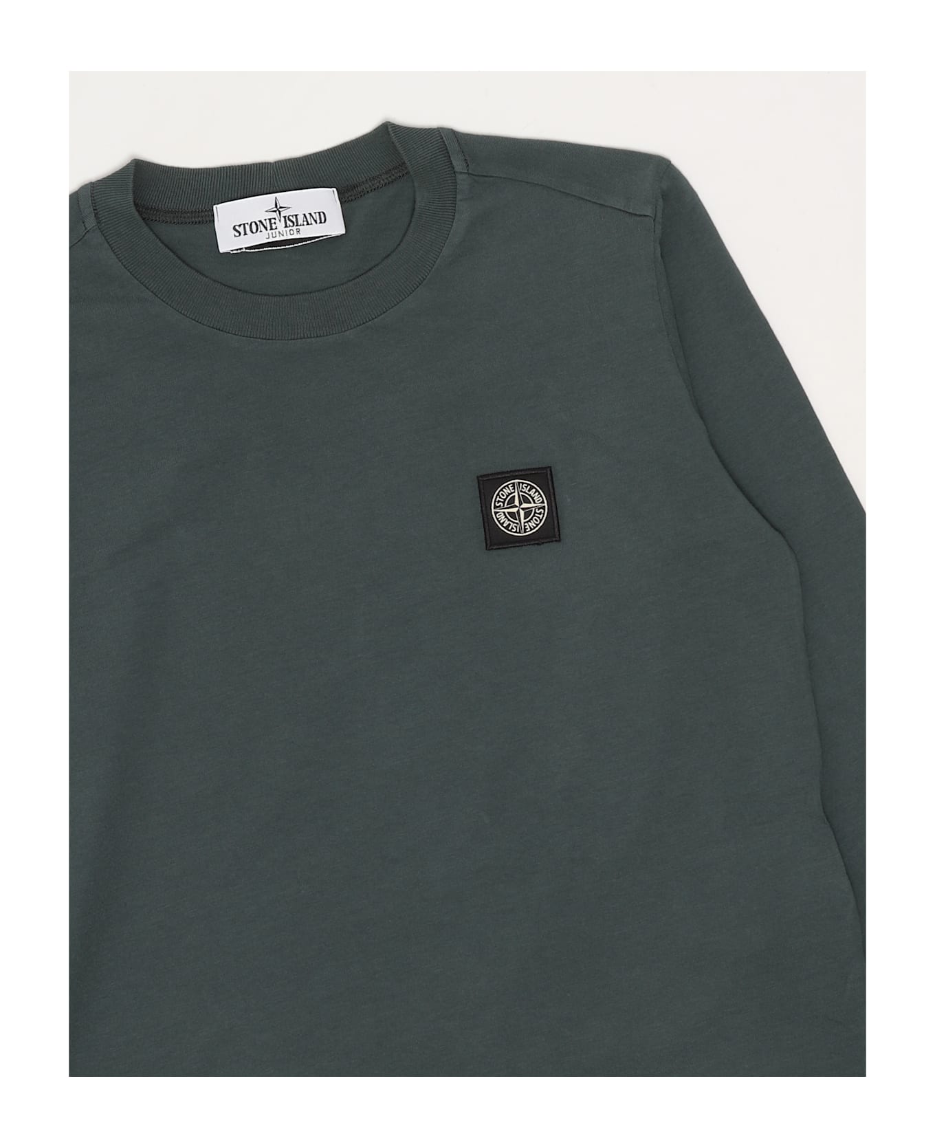 Stone Island Junior T-shirt L/s T-shirt - VERDE PETROLIO