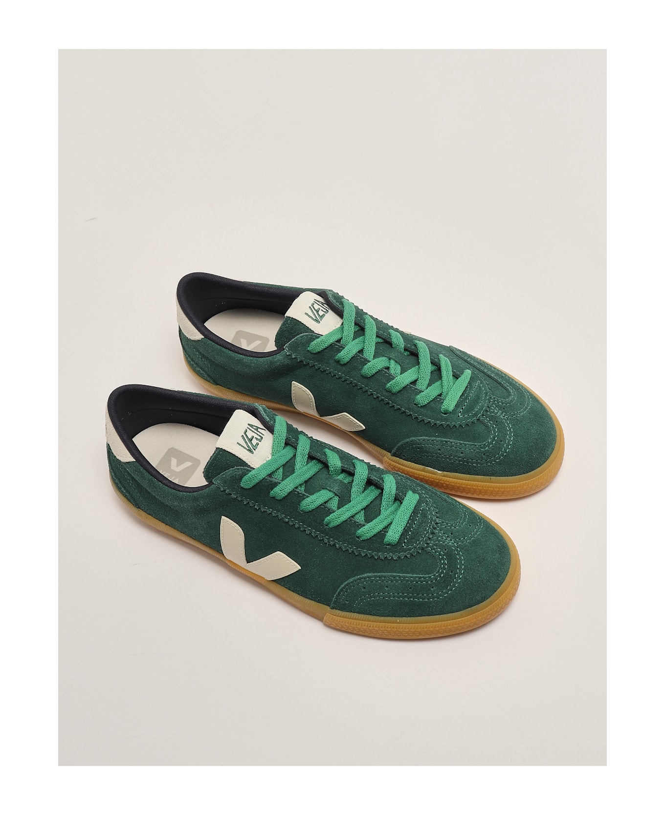 Veja Volley Suede Poker Pierre Sneaker - VERDE BRILLANTE