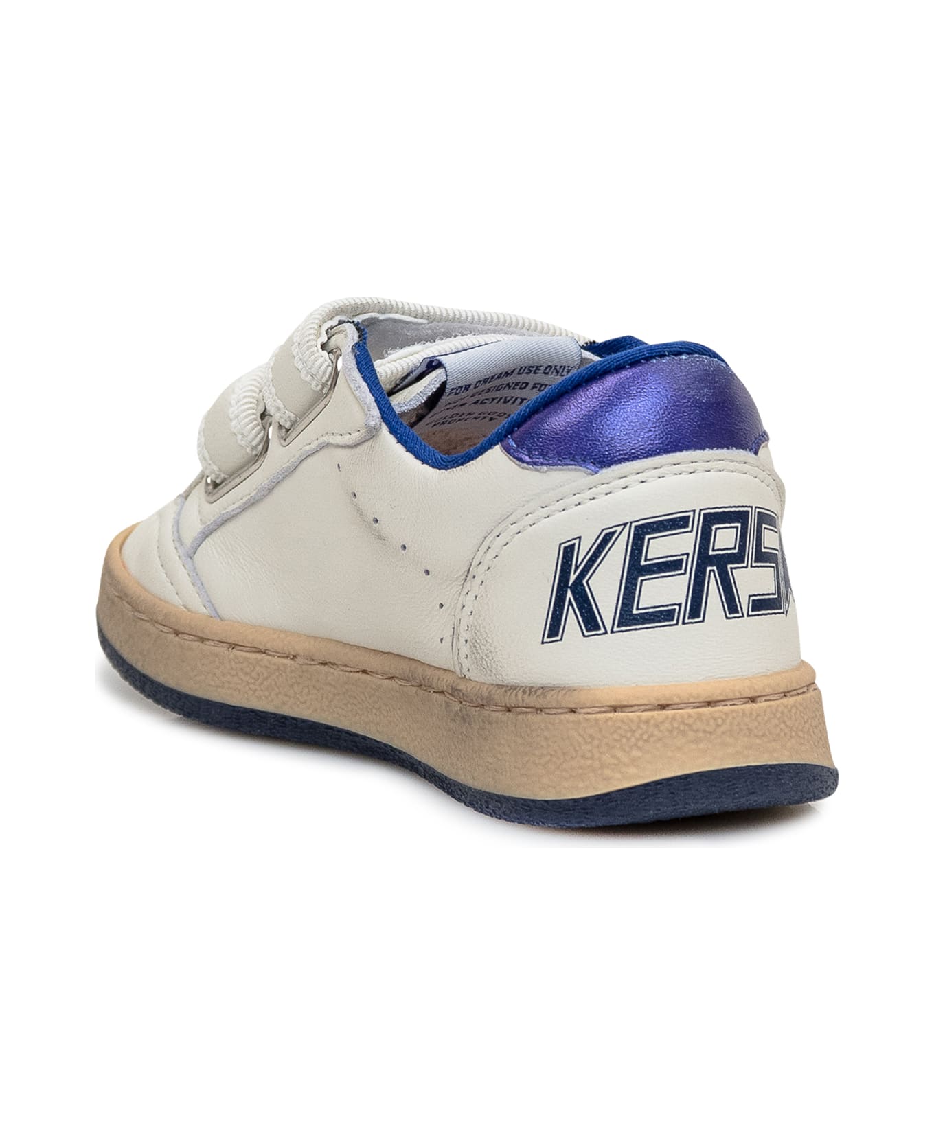 Golden Goose Ballstar Nappa Upper Shoe - WHITE/BLUE