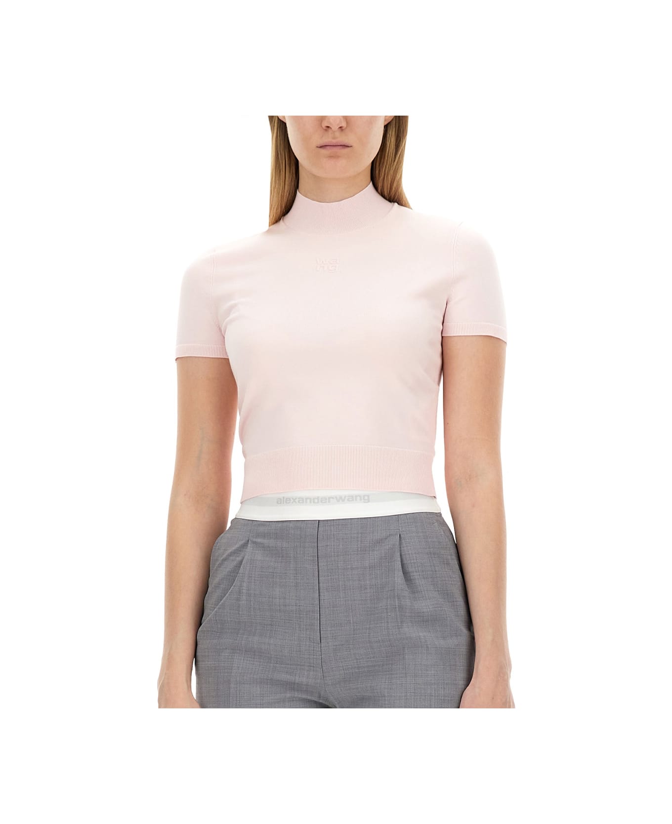 T by Alexander Wang T-shirt With Logo - Pink