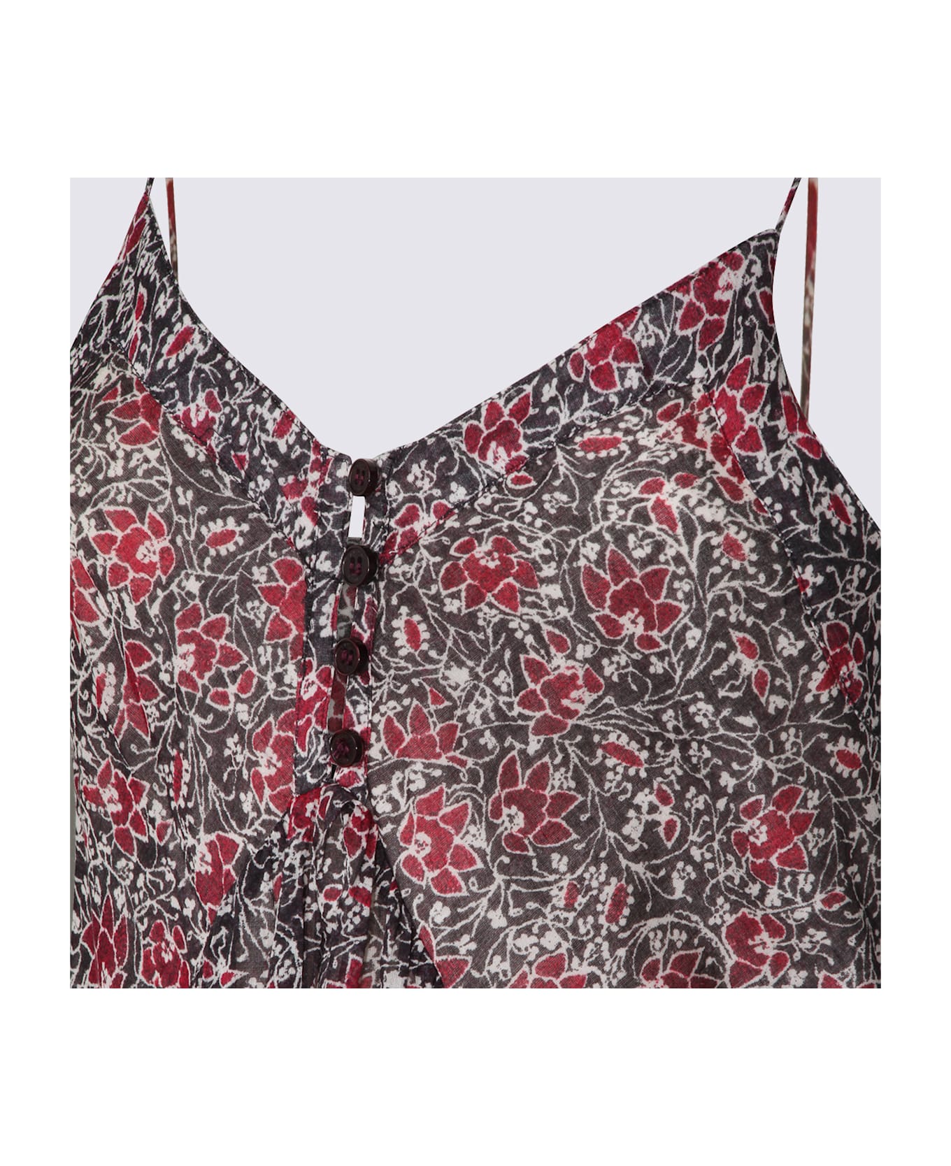 Marant Étoile Colorful Cotton Dress - CRUSHED BERRY