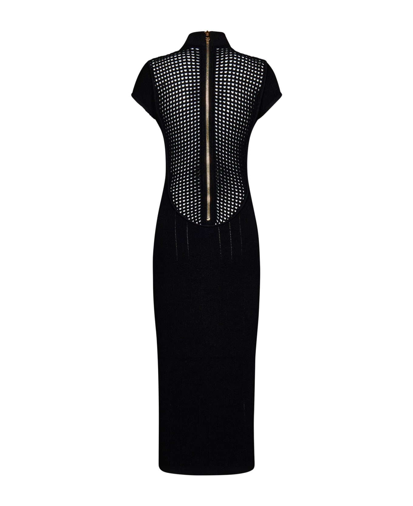 Balmain Knitted Sheath Dress - Black ワンピース＆ドレス