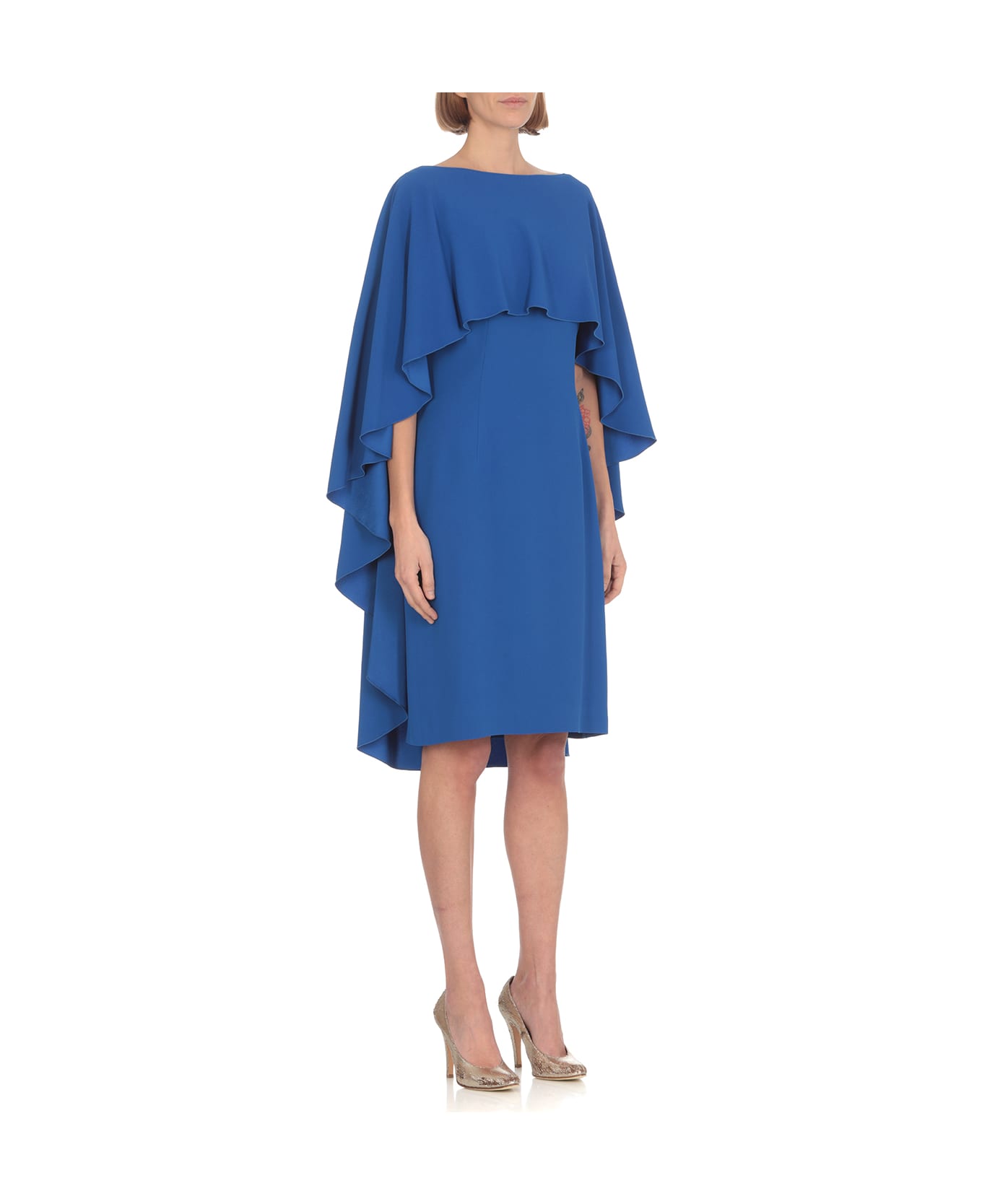 Alberta Ferretti Crepe' Dress - Blue