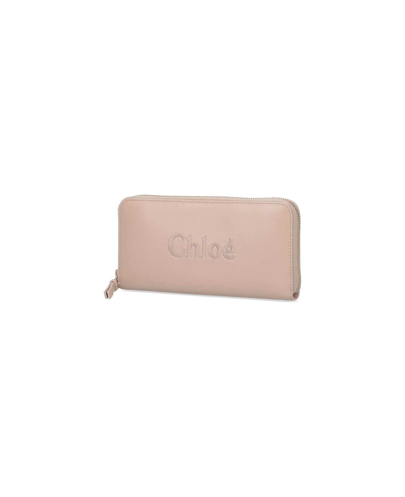 Chloé Leather Wallet - Beige