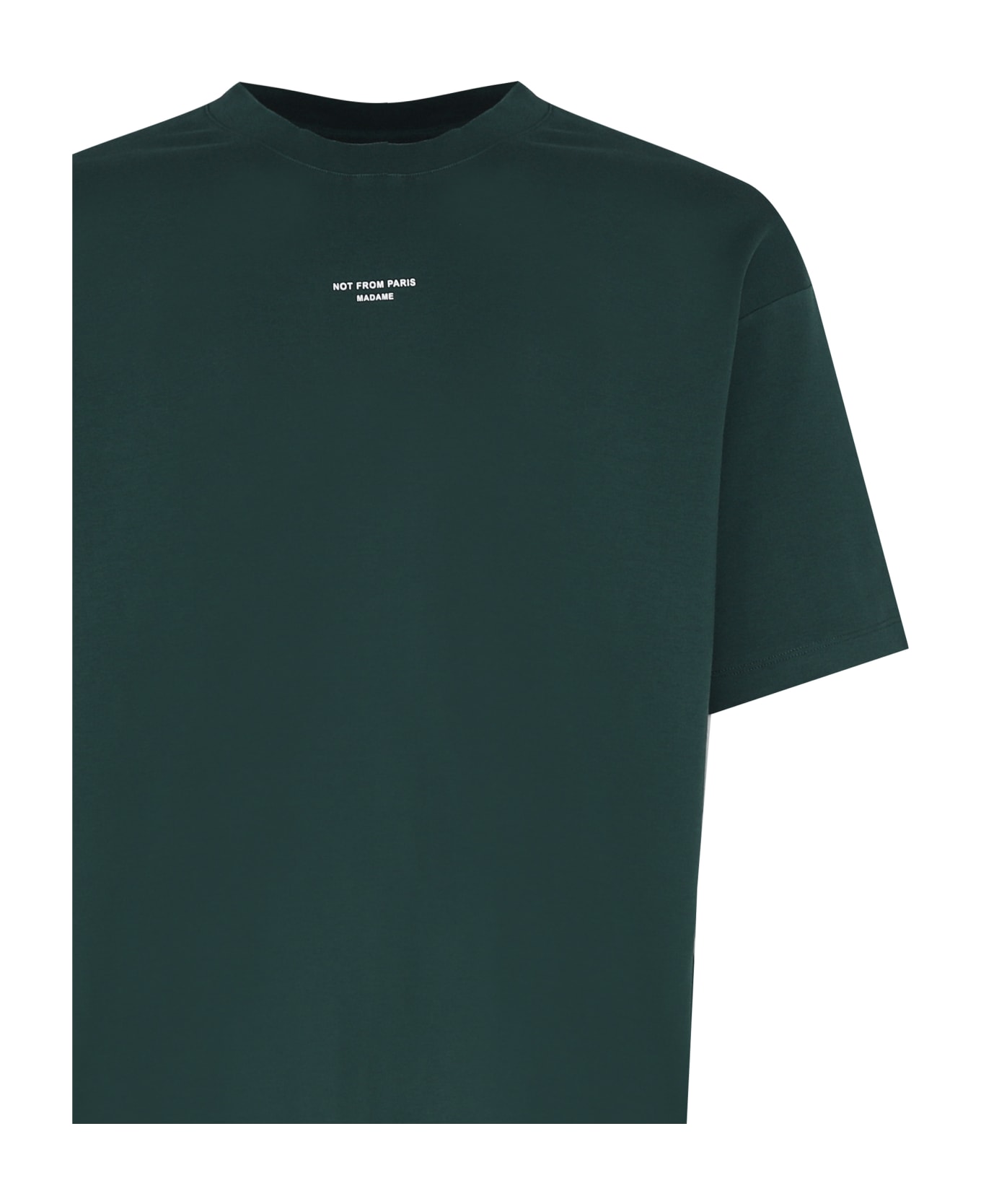 Drôle de Monsieur Le T-shirt Slogan Classique - Dark Green