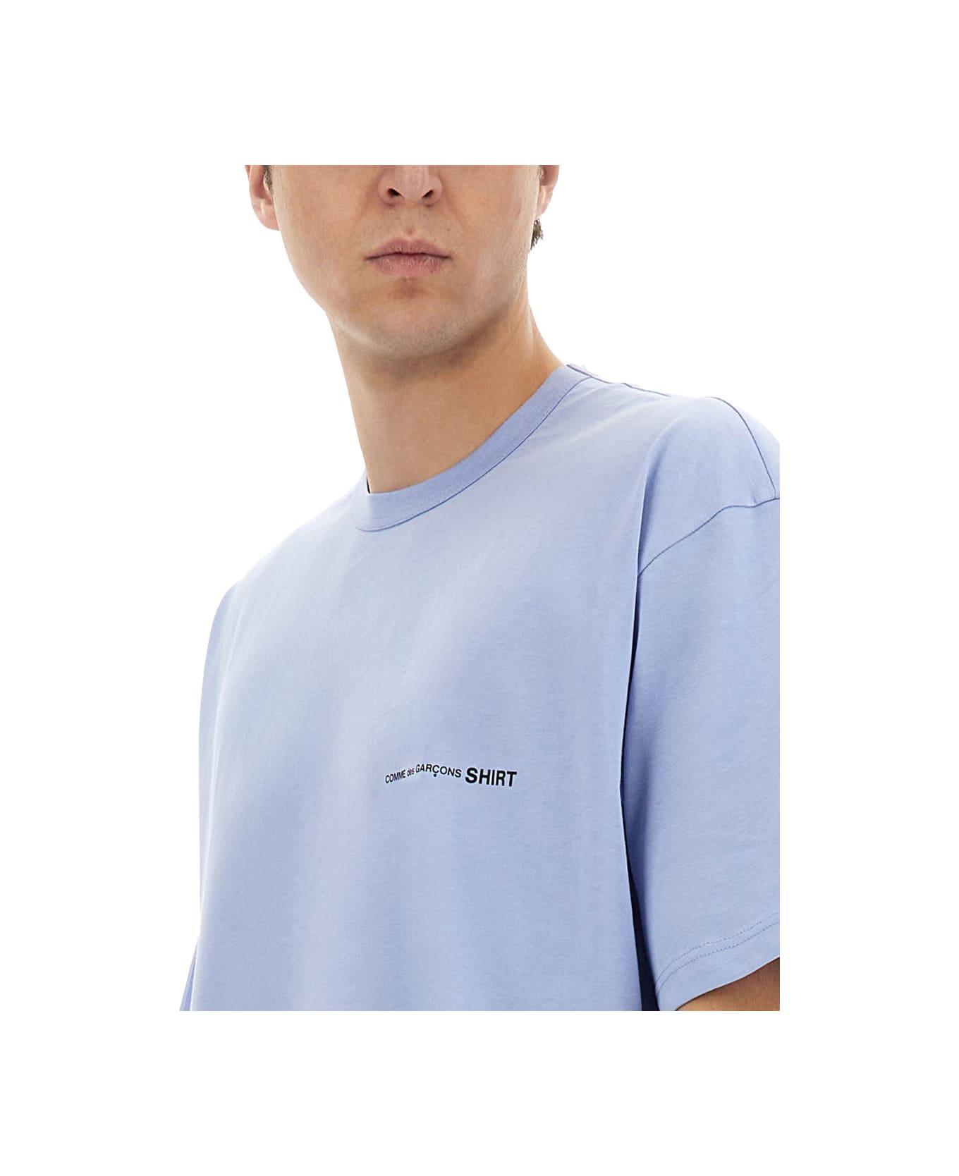 Comme des Garçons T-shirt With Logo - Blu