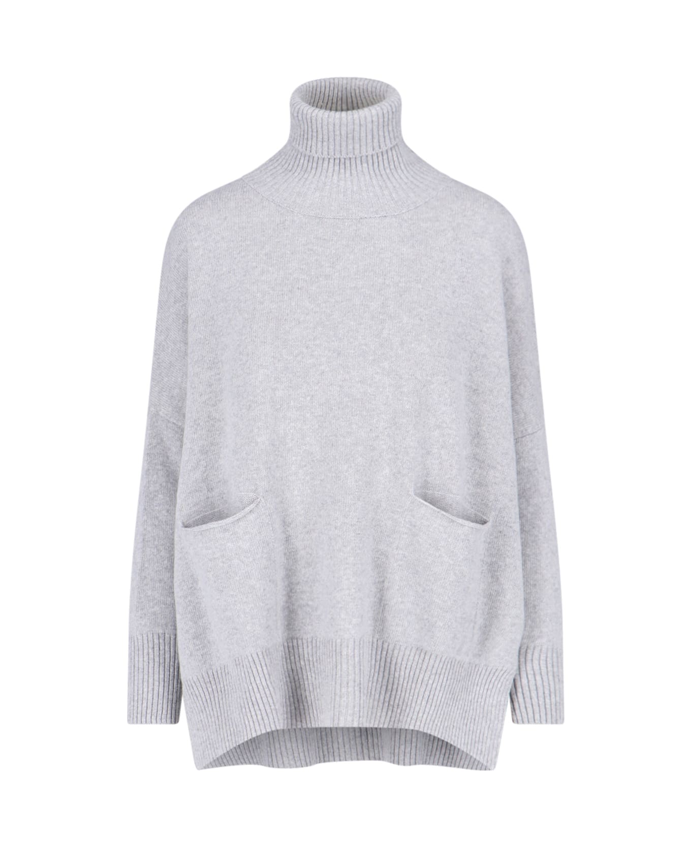 Ma'ry'ya High Neck Sweater - Gray