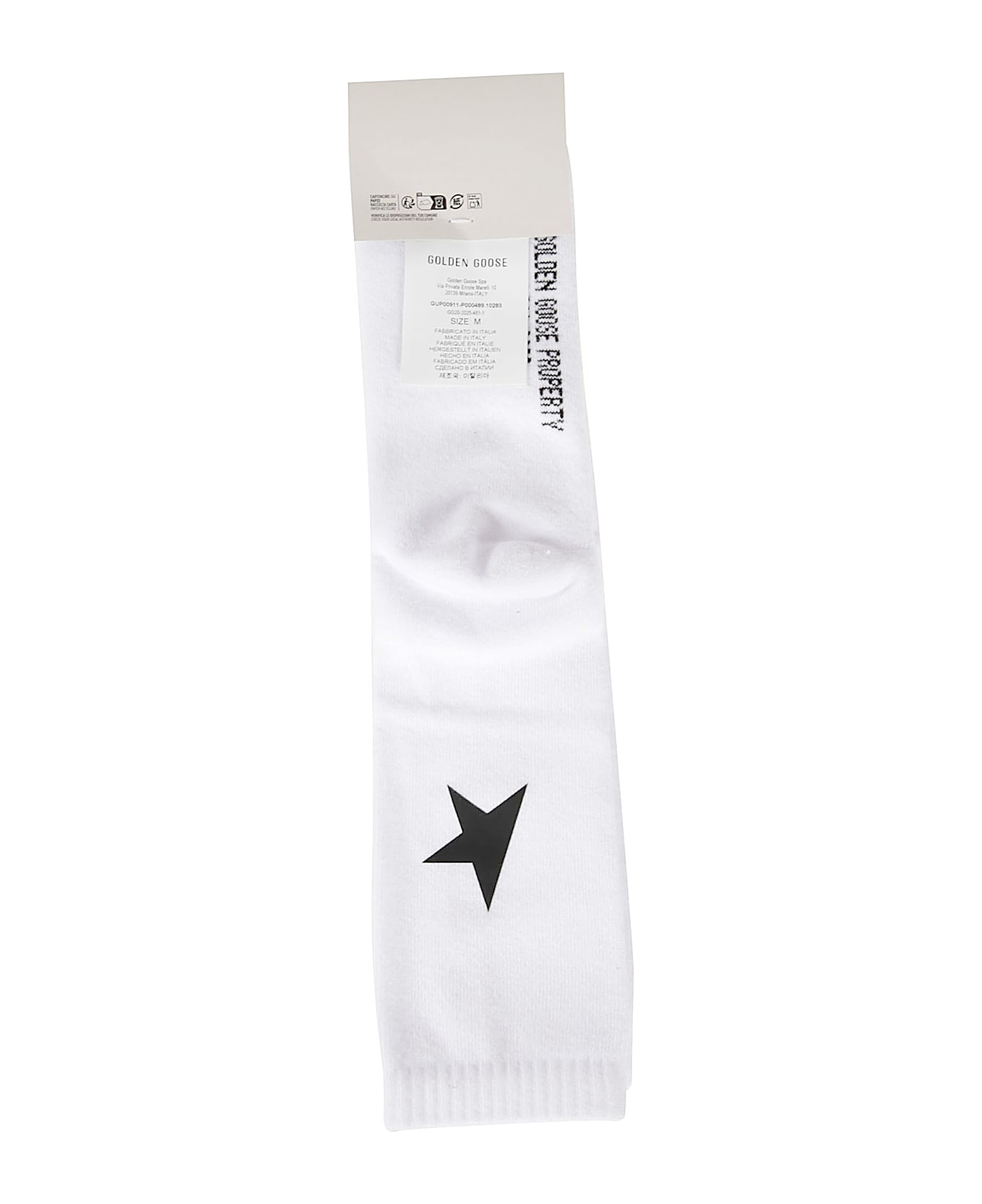 Golden Goose Ribbed Ankle Socks - White