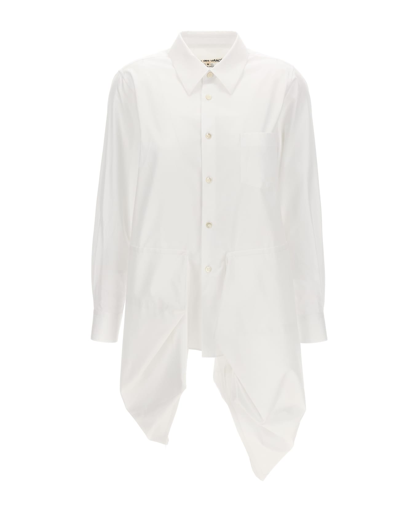 Comme des Garçons Asymmetrical Shirt - White シャツ