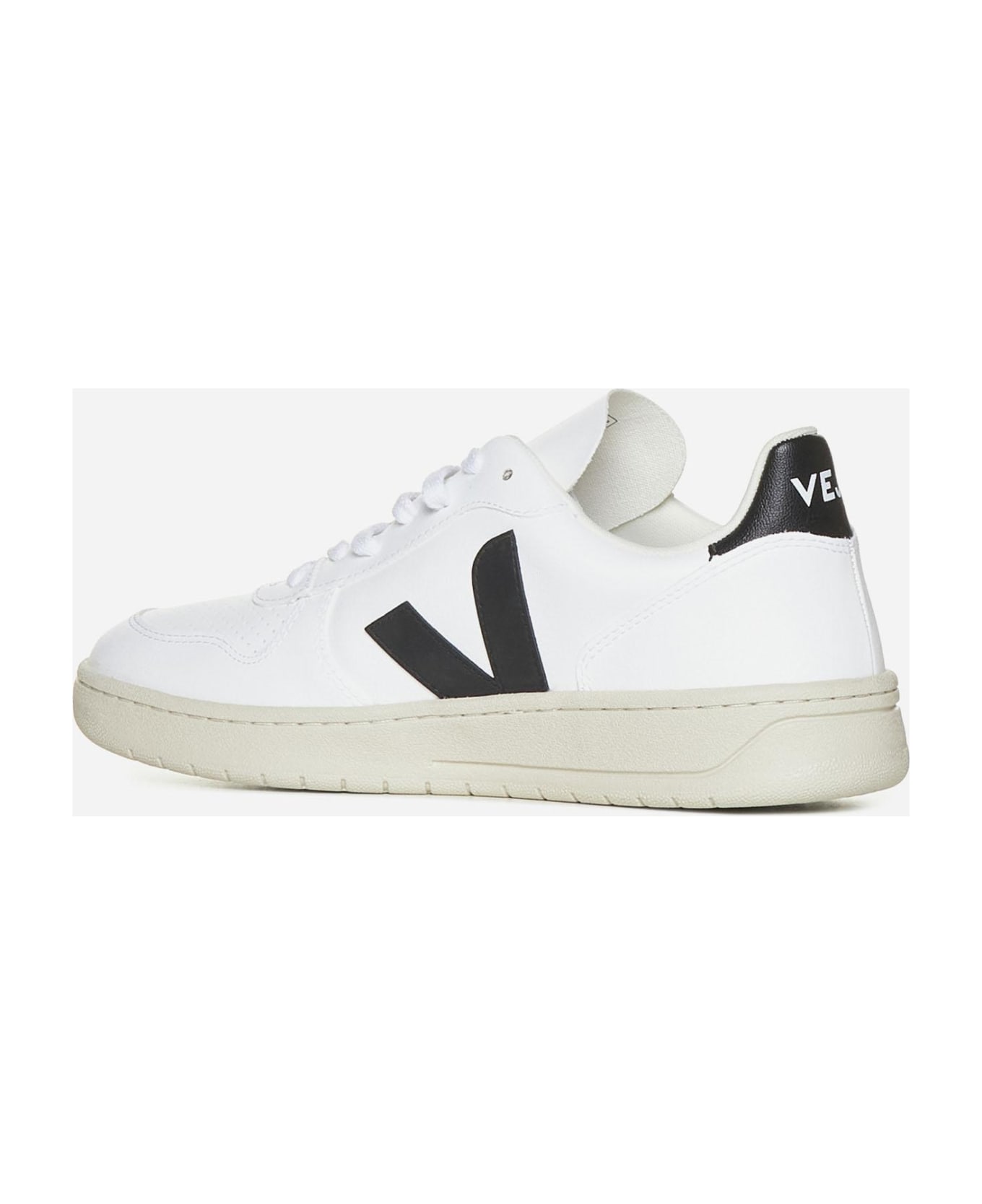 Veja V-10 Leather Sneakers - White