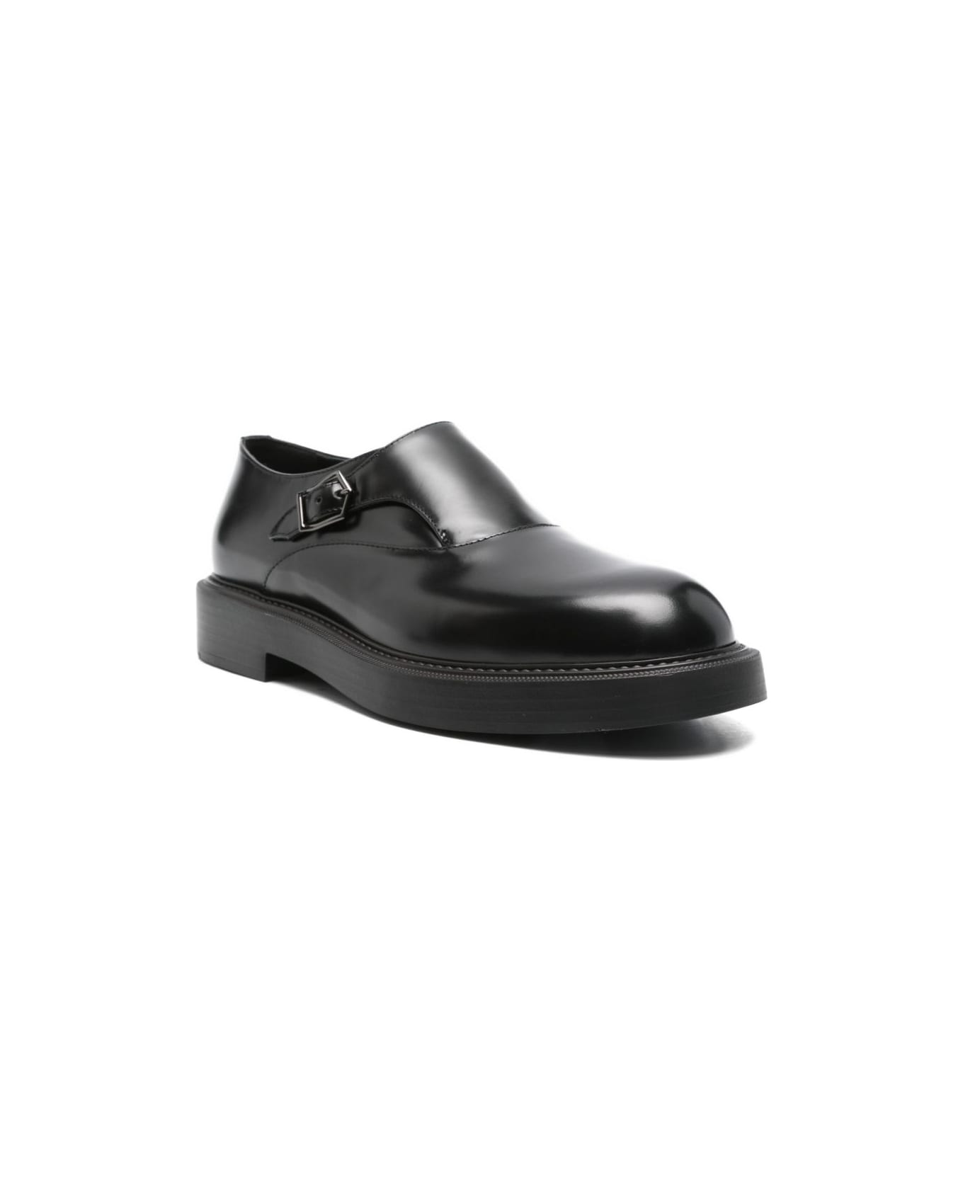 Emporio Armani Leather Brogues - Black