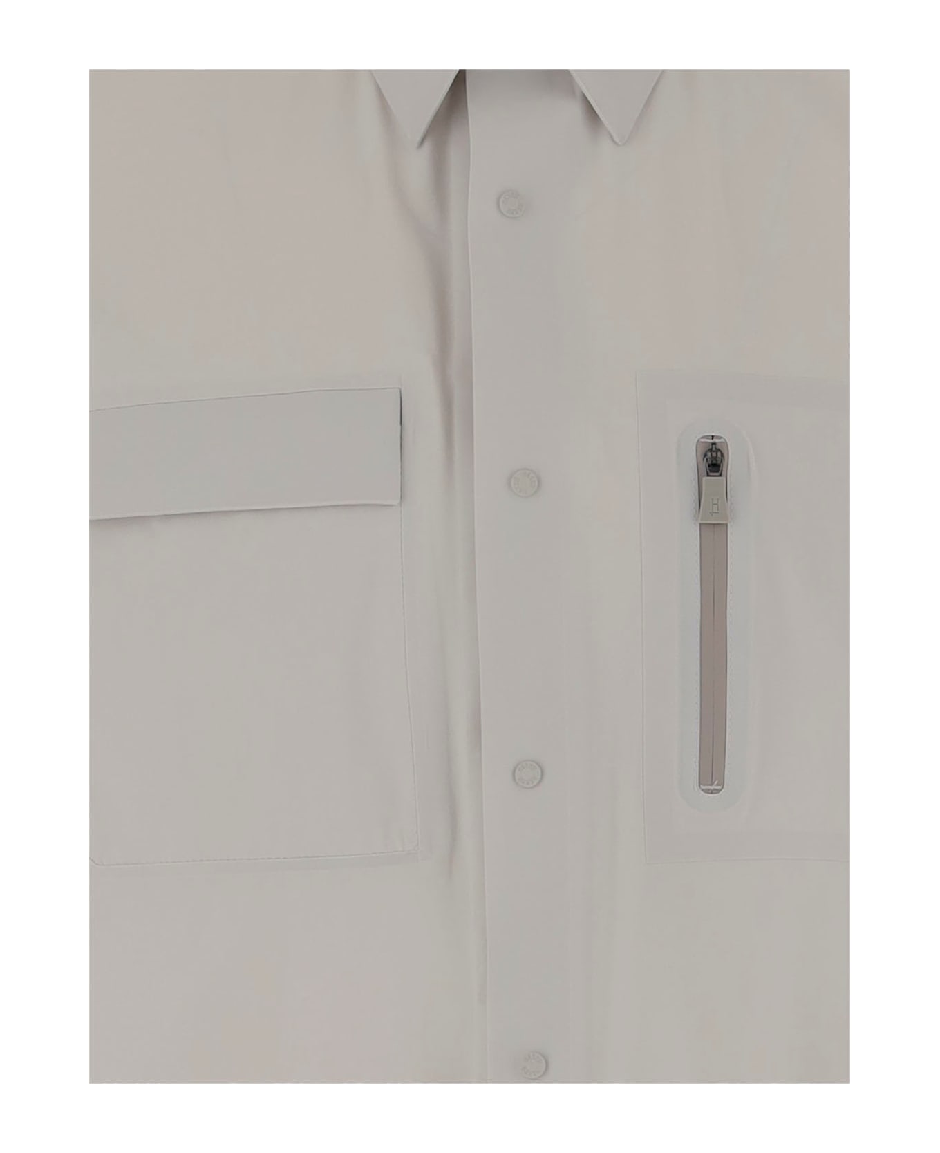 Herno Stretch Nylon Master Shirt - Light Grey