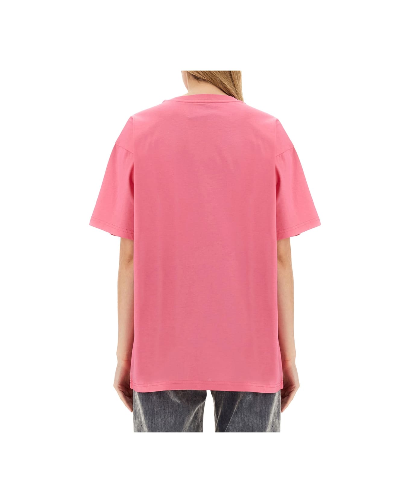 Moschino T-shirt With Logo - PINK
