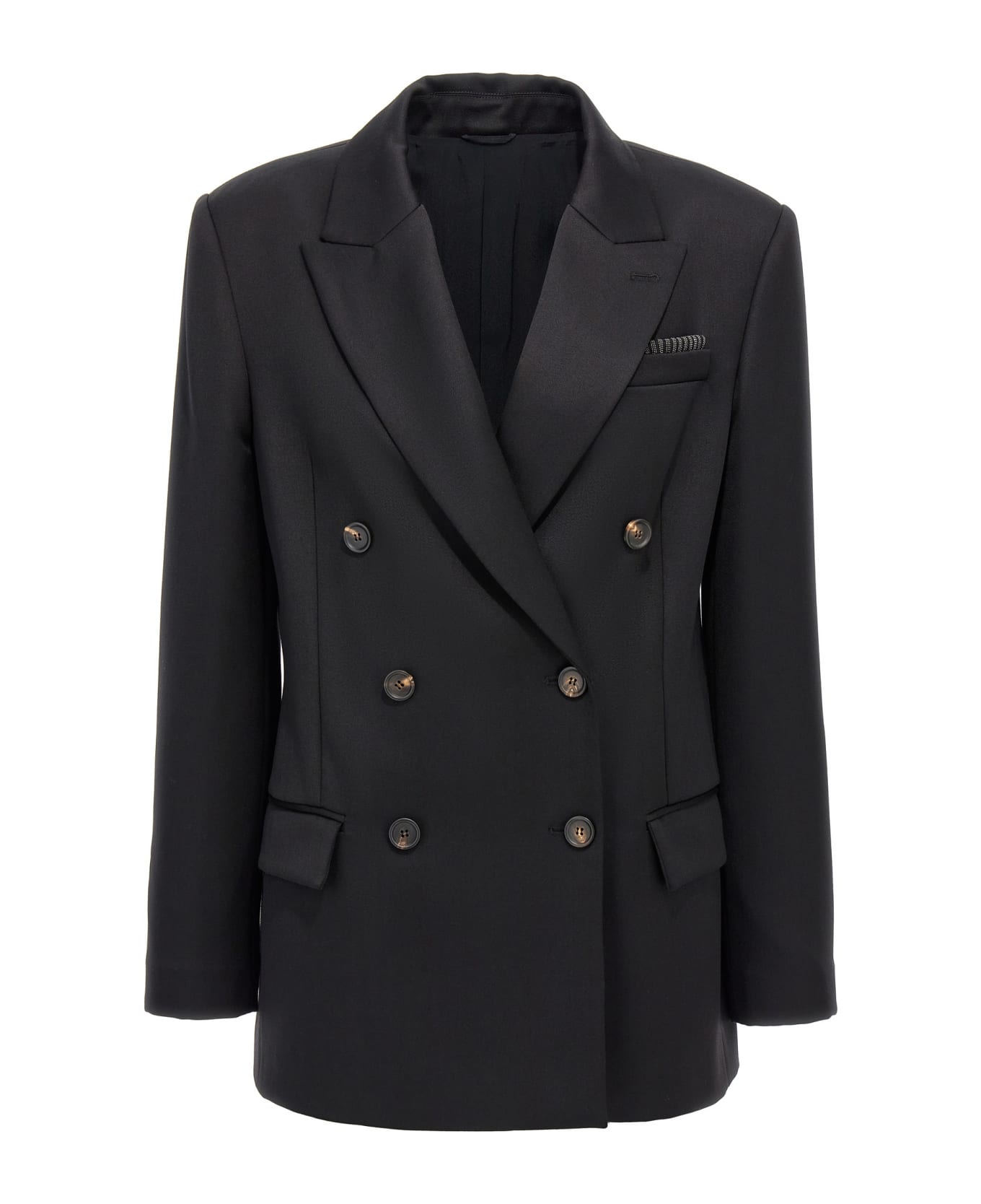 Brunello Cucinelli Double-breasted Blazer - Black  