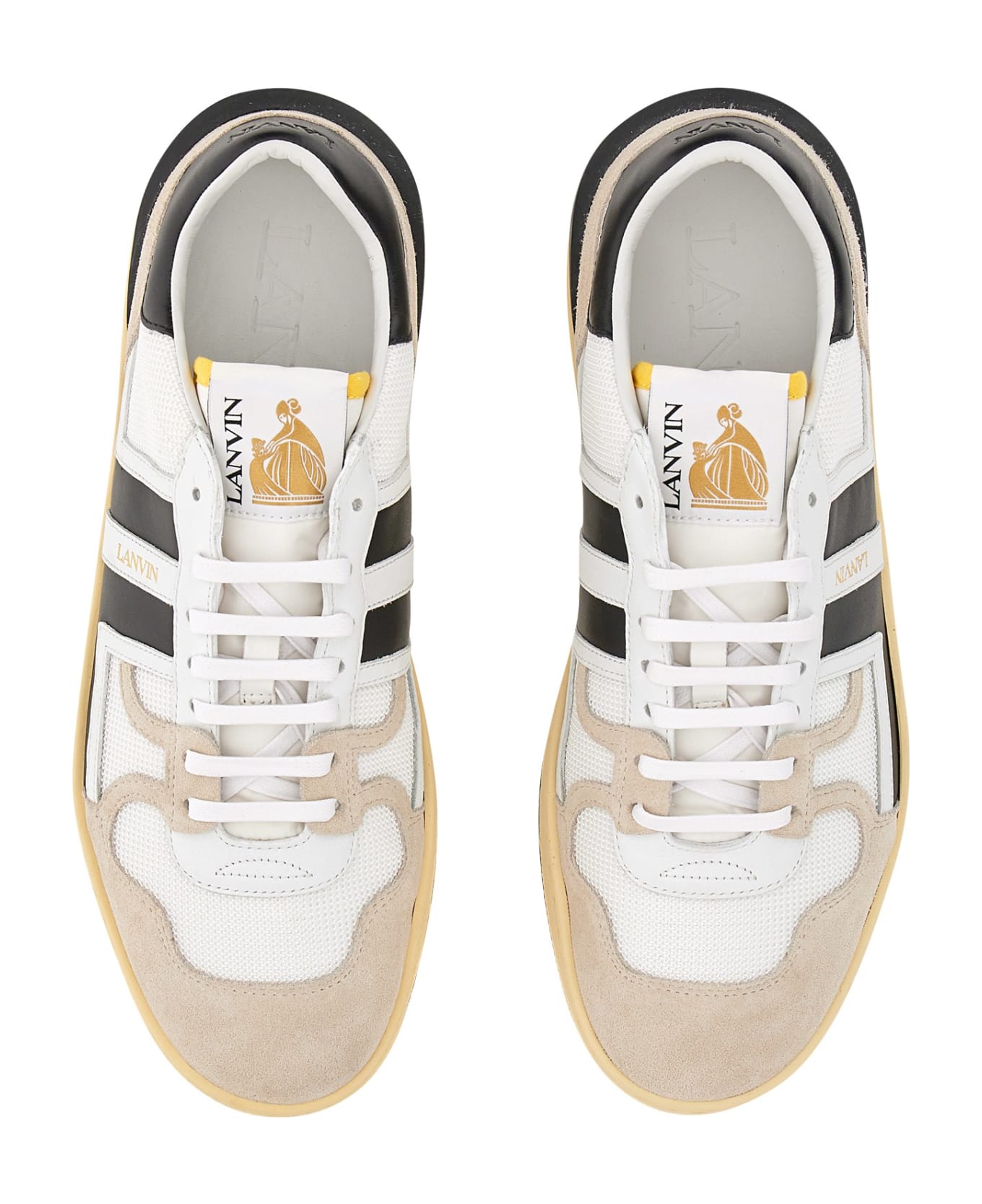 Lanvin Sneaker Clay Low Top - White/black