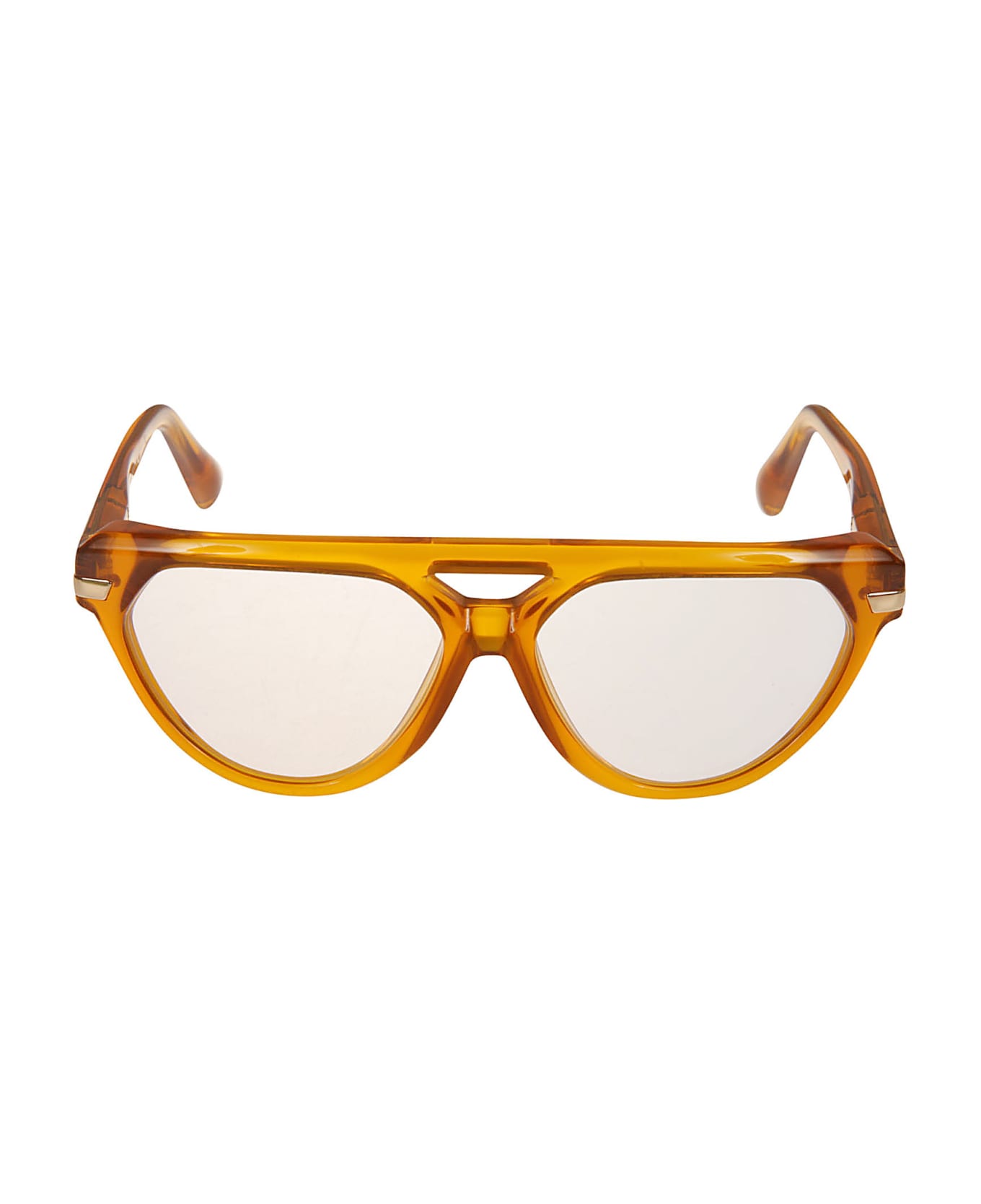 Cazal Cat Eye Transparent Frame Glasses - Orange