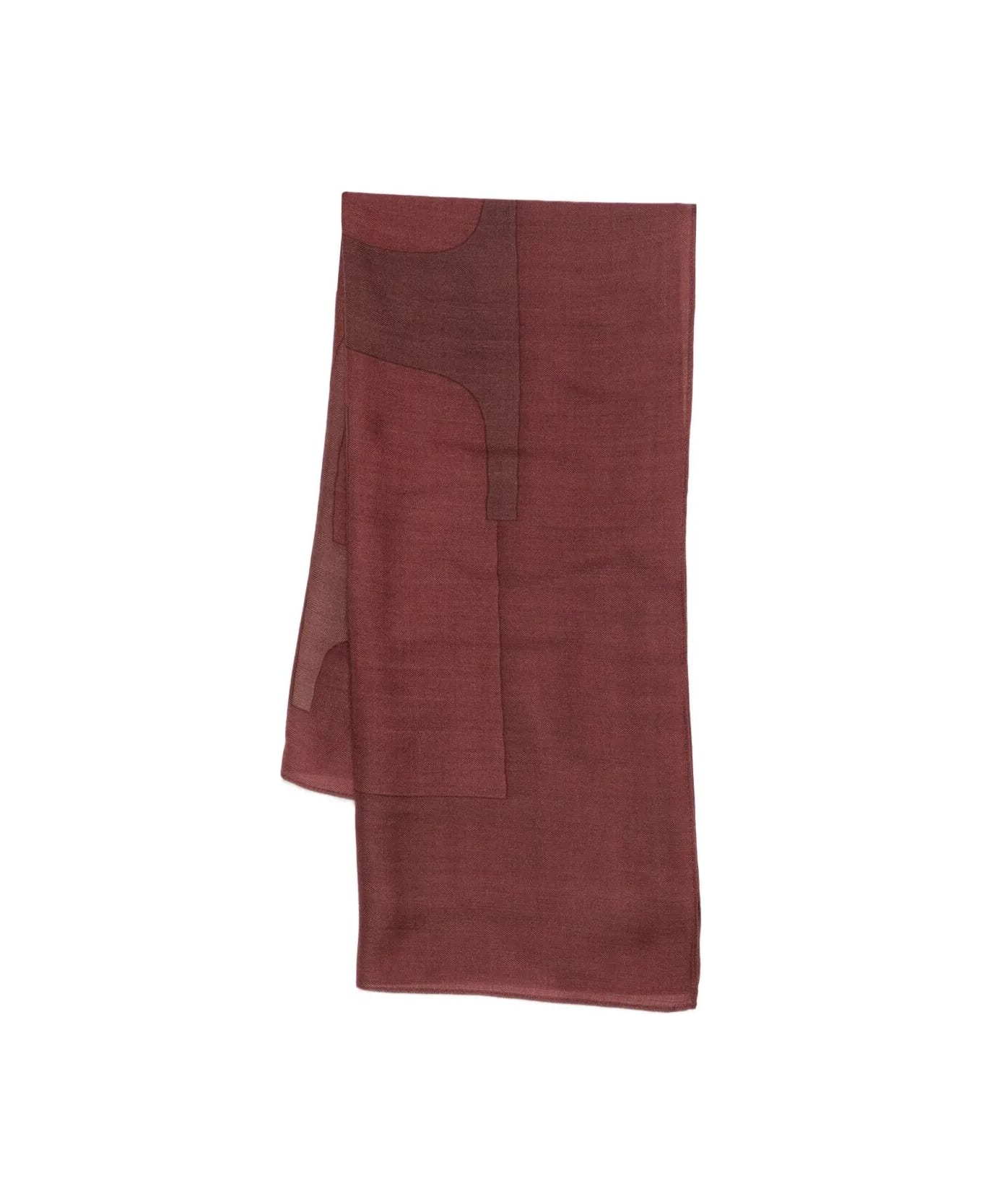 Ralph Lauren Lrl Logo Sqr Scarf Square - Pinot Noir